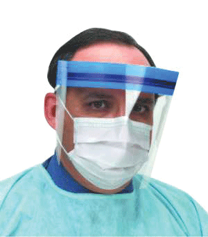Plasdent Disposable Face Shield, Standard, 24/Pk, IC860