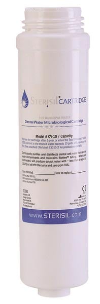 Sterisil Valved Cartridge 10, 10-3/8" L x 2.5" D, CV-10