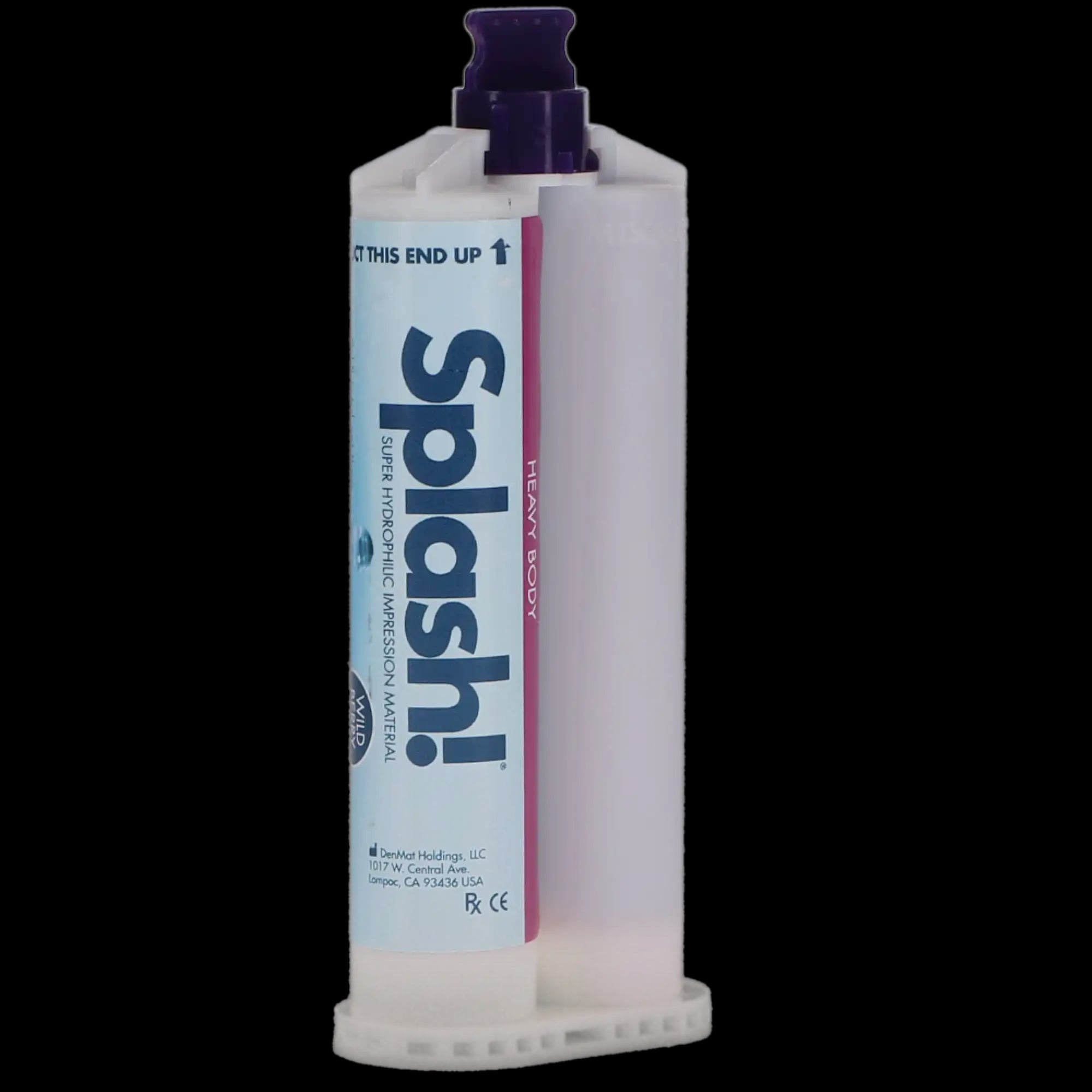 Splash! VPS Impression Material, Heavy Body, Half-Time Set, Wild Berry Scent, 48 ml Cartridges, 20/Box, SPD1594