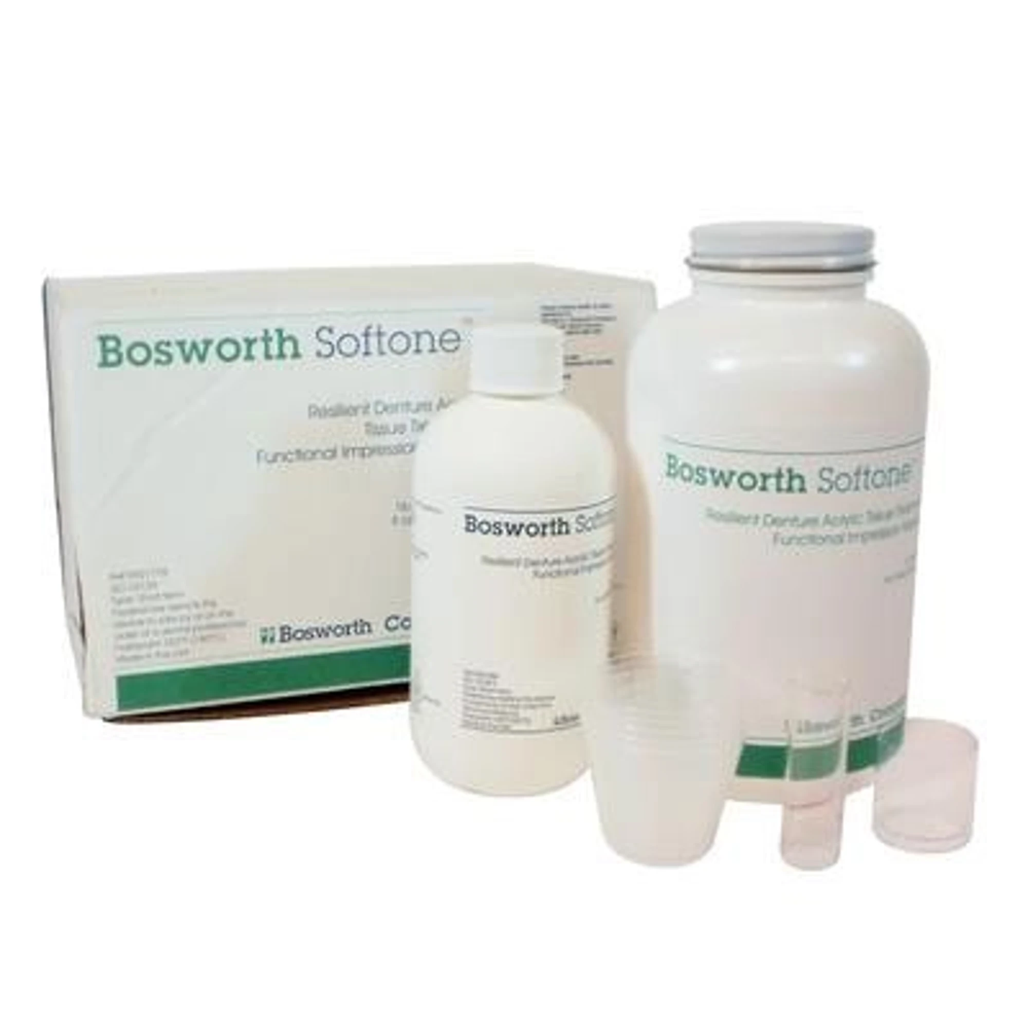 Keystone Softone Tissue Conditioner & Functional Impression Material, Bulk Kit, Pink, 1 lb Powder & 8 oz Liquid, 0921778P