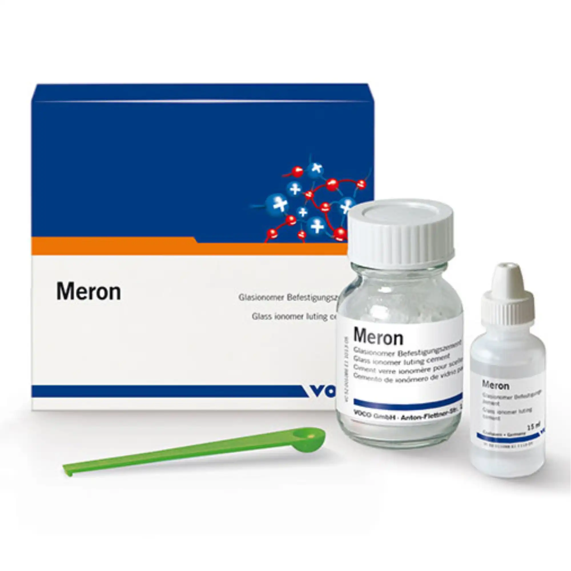 Meron Radiopaque Glass Ionomer Luting Cement, Mini Powder and Liquid Set, 15 g Powder / 7 ml Liquid, 1/Set, 1090