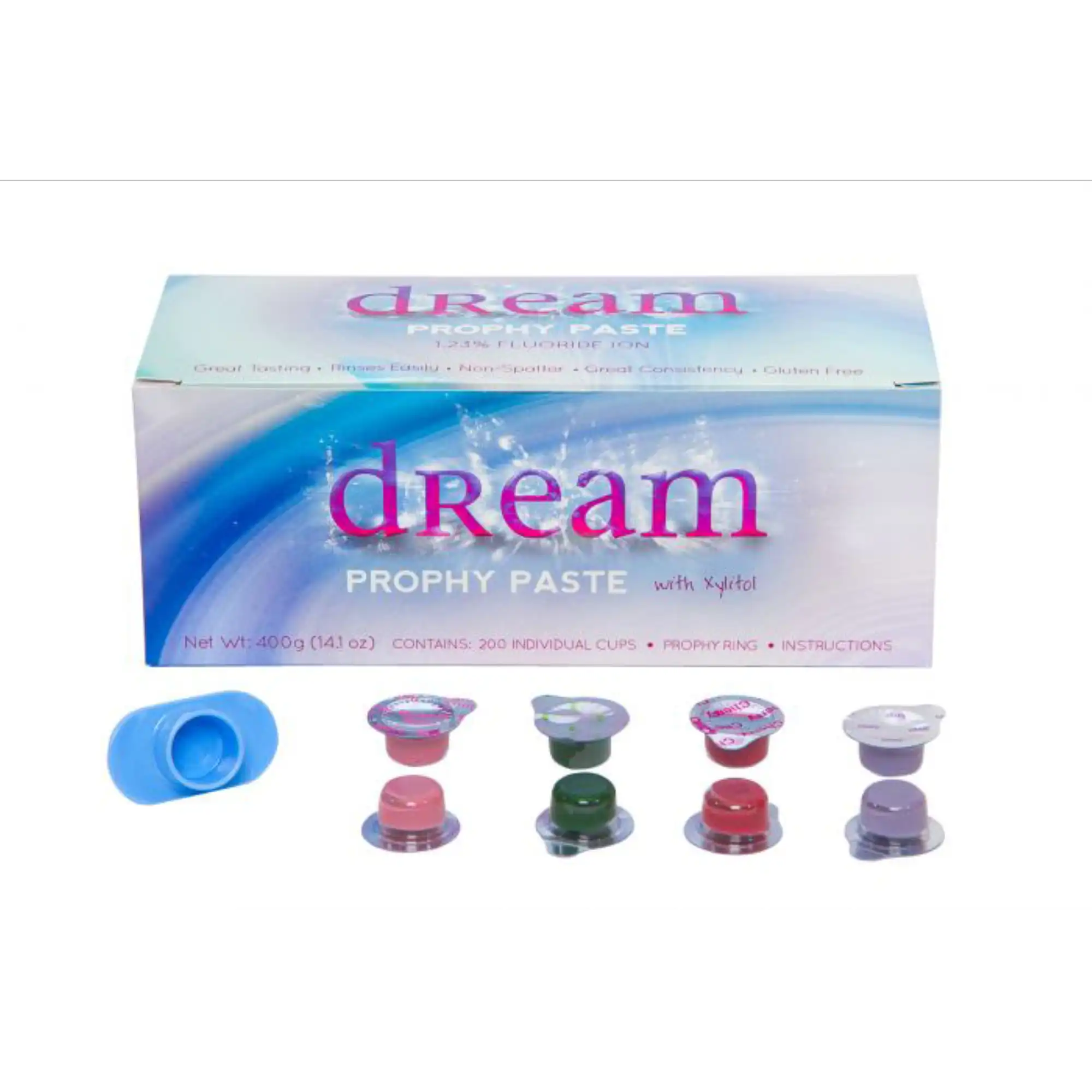 3D Dental Prophy Paste Cups, Coarse, Grape, 1.23% APF, 200/Pk, PP-GC