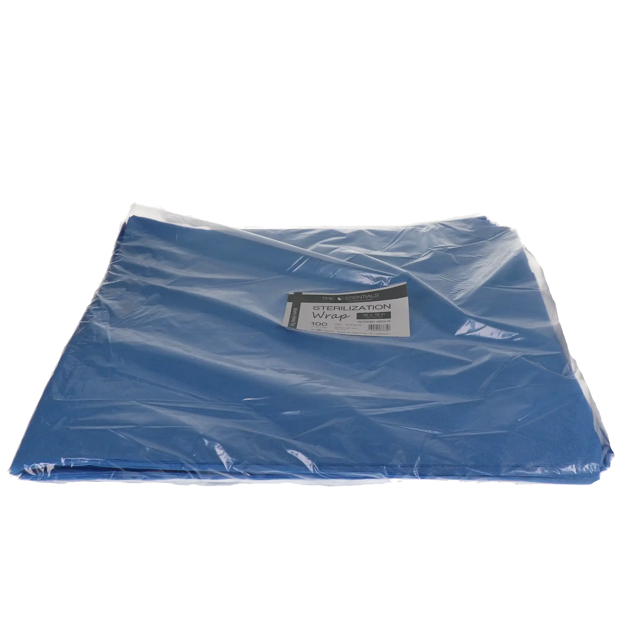 3D Dental Sterilization Wrap, 18 x 18 inches, Case of 1000 (10 bags/100)