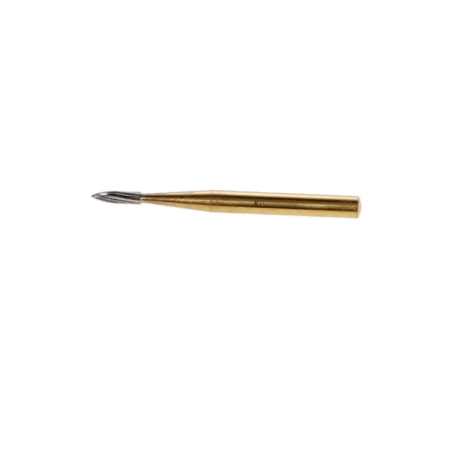 Defend Trimming and Finishing Carbide Burs, FG, Needle, 12-Blade, #7901, 0.9 mm, 10/Pk, FG-7901