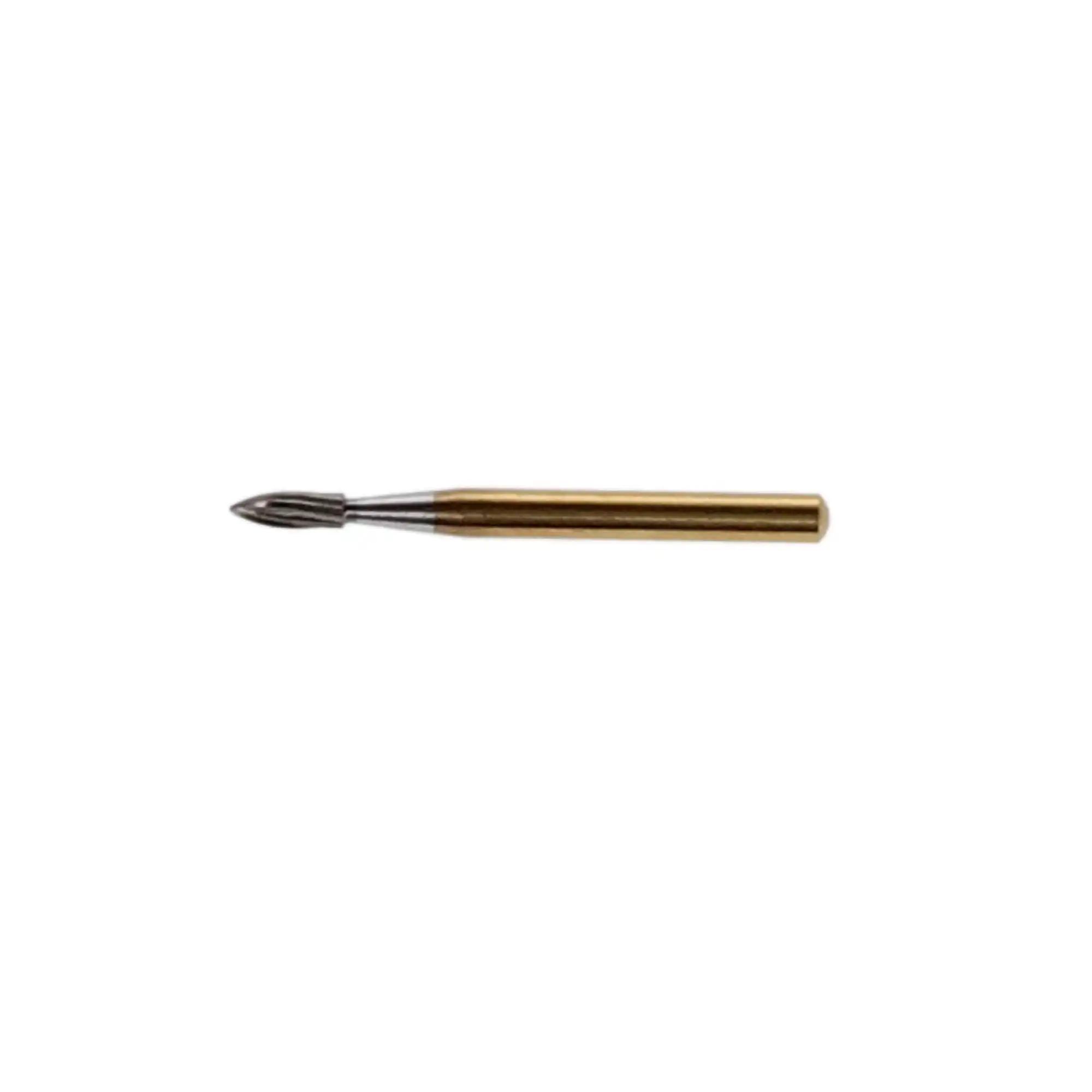 Defend Trimming and Finishing Carbide Burs, FG, Needle, 12-Blade, #7903, 1.2 mm, 10/Pk, FG-7903