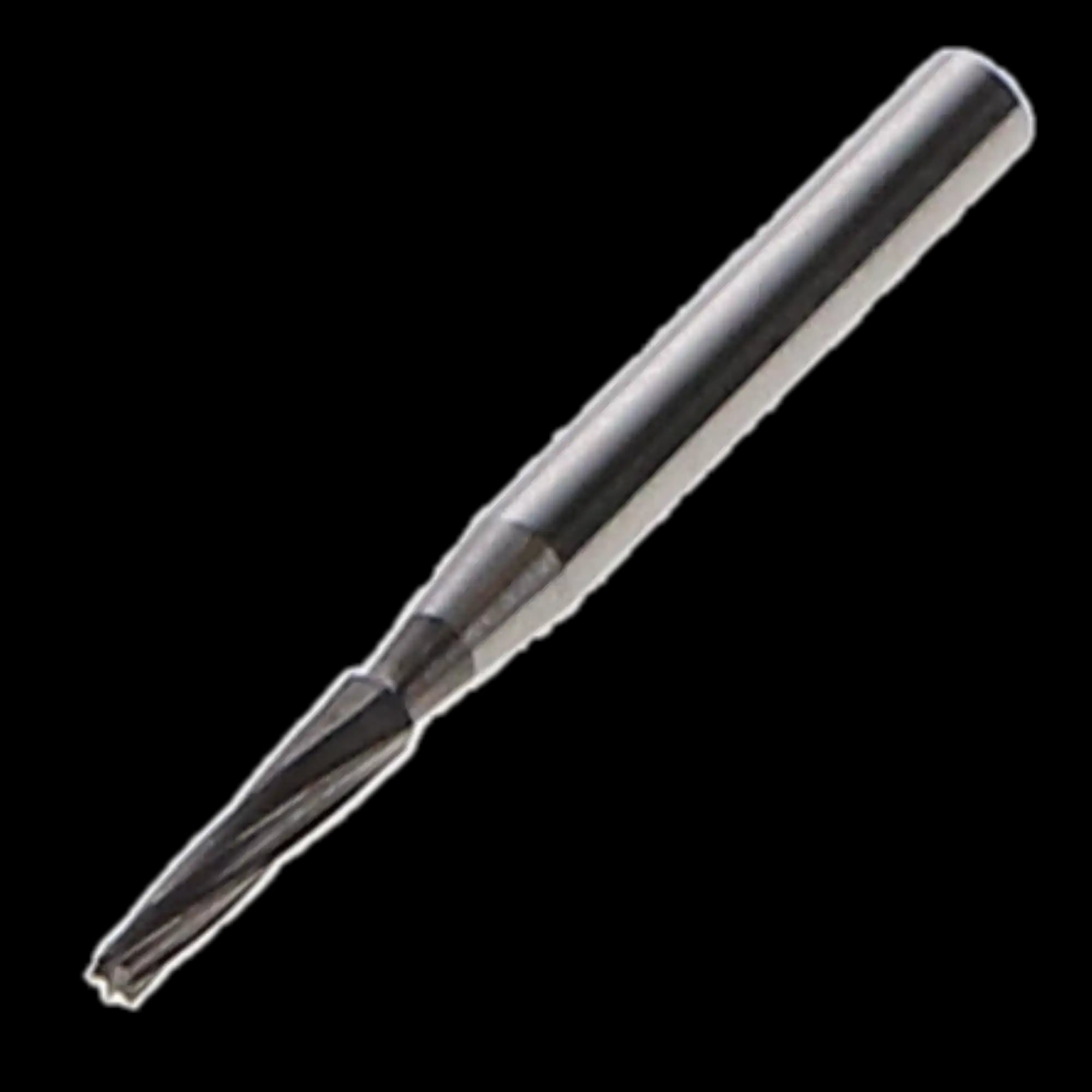 Defend Operative Carbide Burs, FG, Tapered Fissure, #171L, 1.2 mm, Plain Cut, Long Head, 10/Pk, FG-171L
