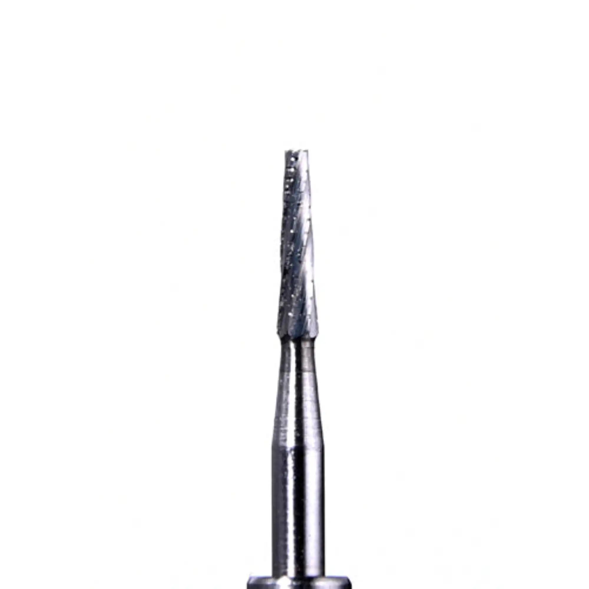 Defend Operative Carbide Burs, FG, Tapered Cross Cut Fissure, #701L, 1.2 mm, 10/Pk, FG-701L
