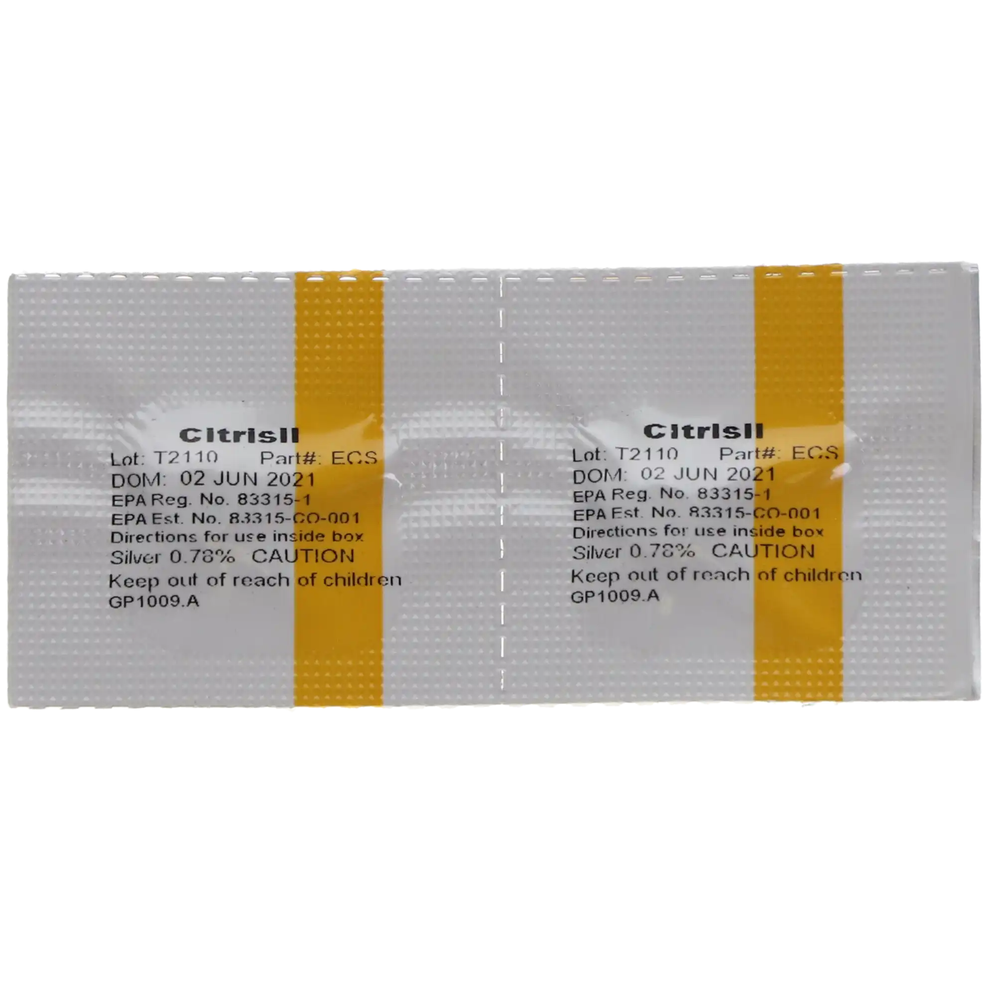 Sterisil CitriSil Blue Dental Waterline Cleaner Tablets, 48 Maintenance + 2 Shock, for 0.7-1 L Bottles, 50/Pk, C50-B