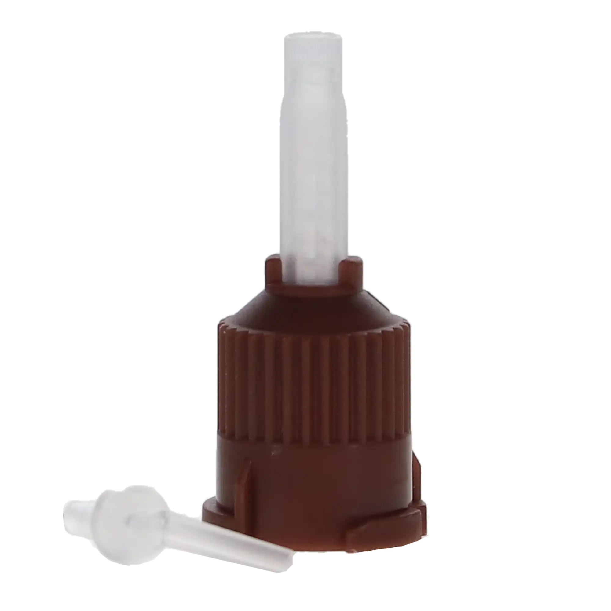 Defend T-Style Mixing Tips with Intra-Oral Tips, Core Material, 1:1, Brown, 25/Pk, VP-8165T