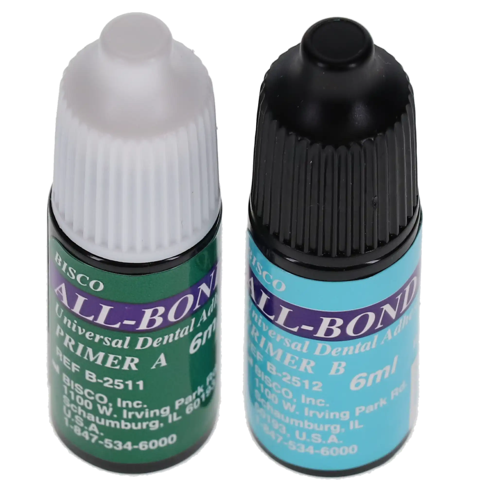 All-Bond 2 Universal Dental Adhesive System, Primers A & B Set, Refill, 6 ml/Bottle, 1/Pk, B-2510A
