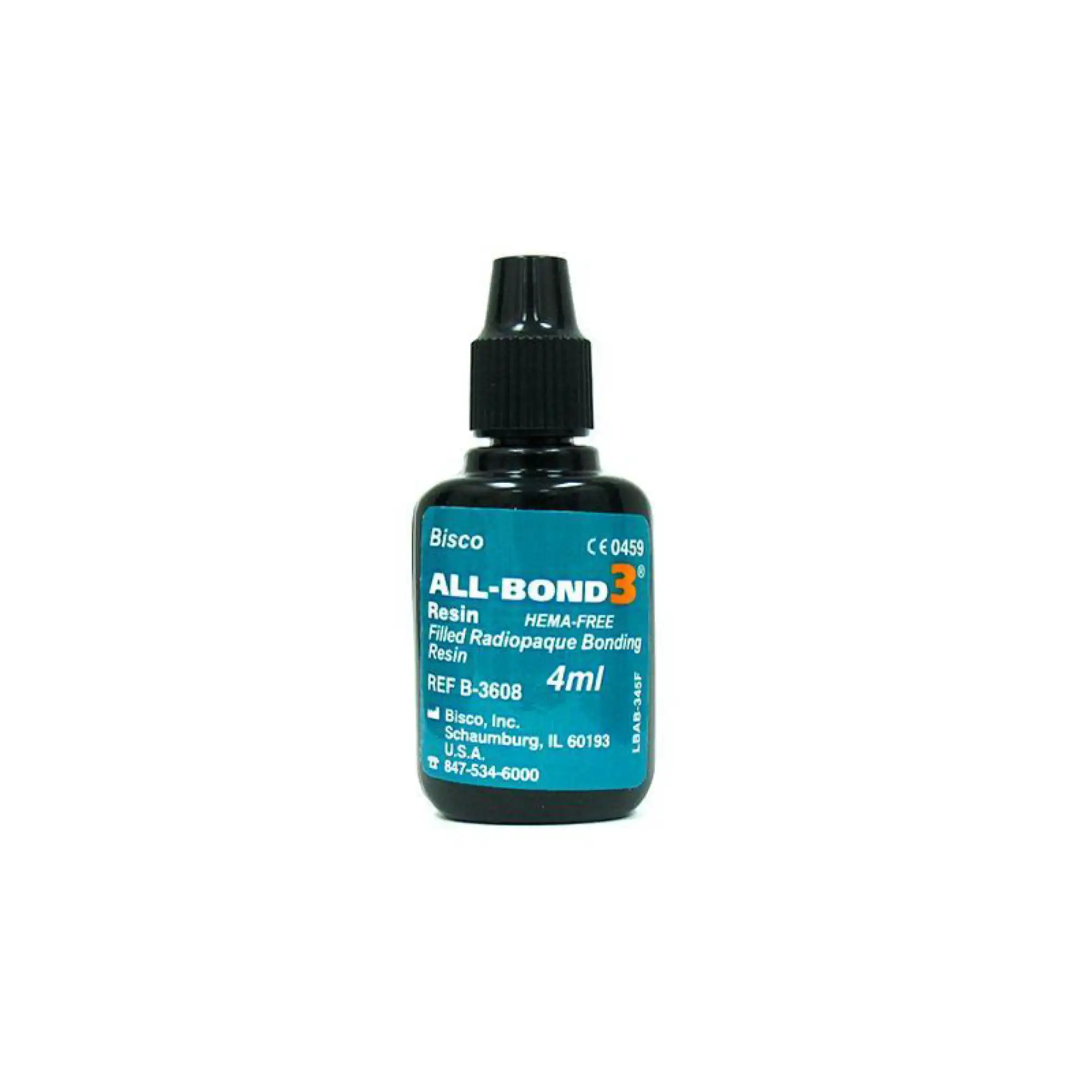 Bisco All-Bond 3 Universal Total-Etch Bonding Resin, Refill, 4 ml/Bottle, 1/Pack, B-3608P