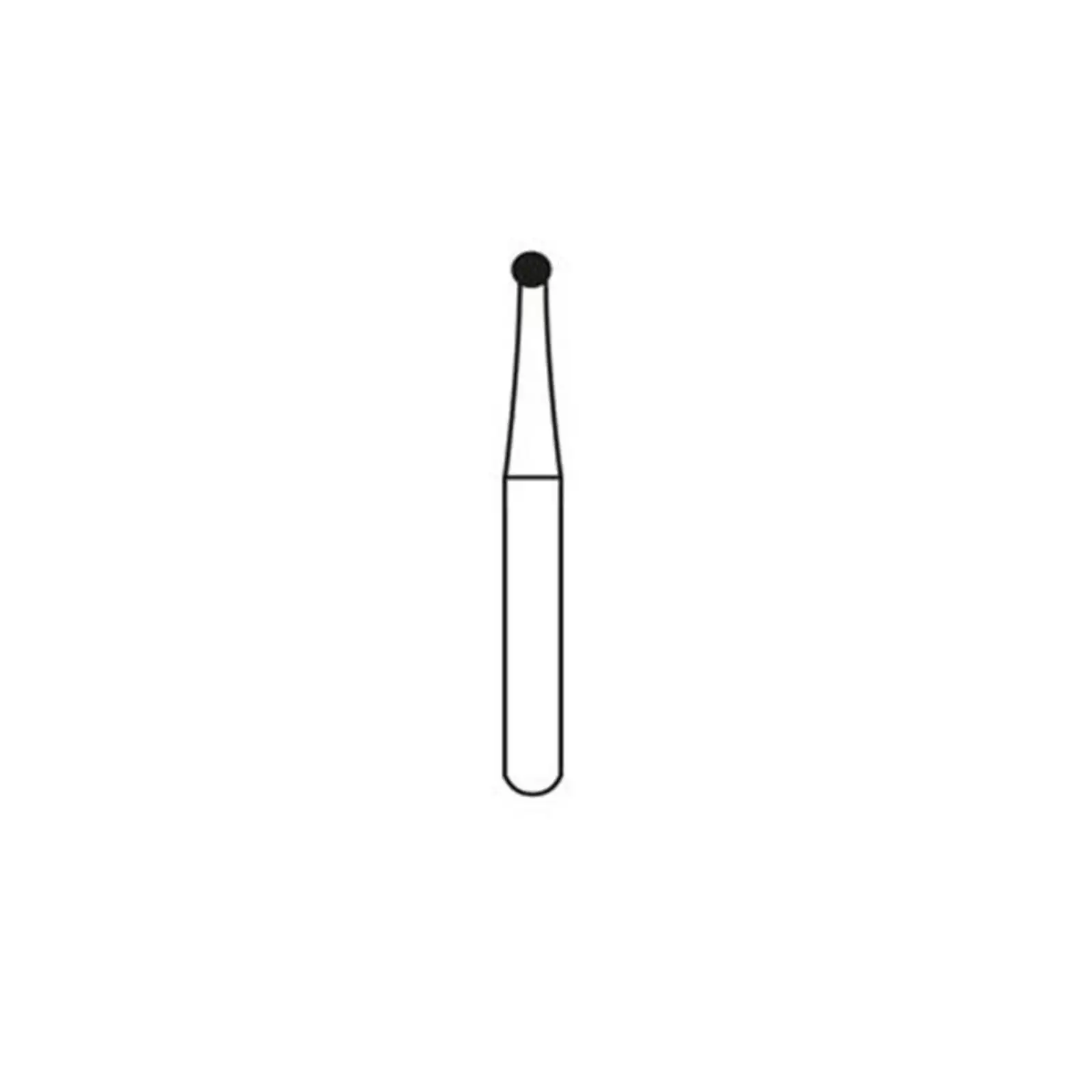 Alpen Operative Surgical Carbide Burs, FG, Round, #4, 1.4 mm, 10/Pk, R500004