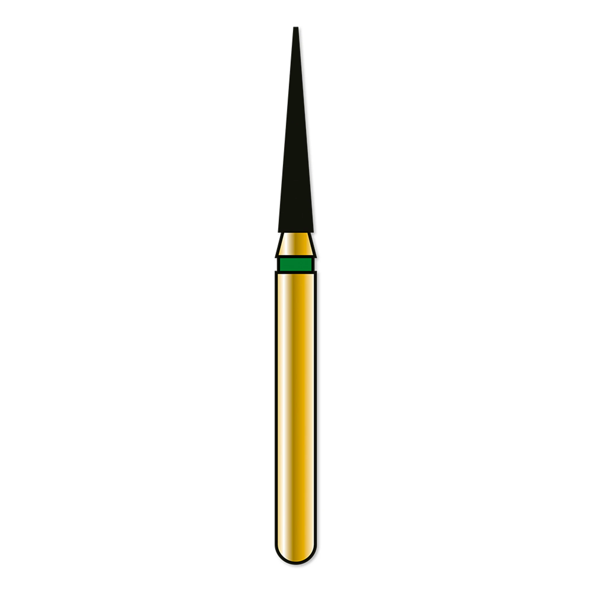 Alpen Multi-Use Diamond Burs, FG, Flame, #858, 1.4 mm, Coarse, Green, 5/Pk, R858C014FG