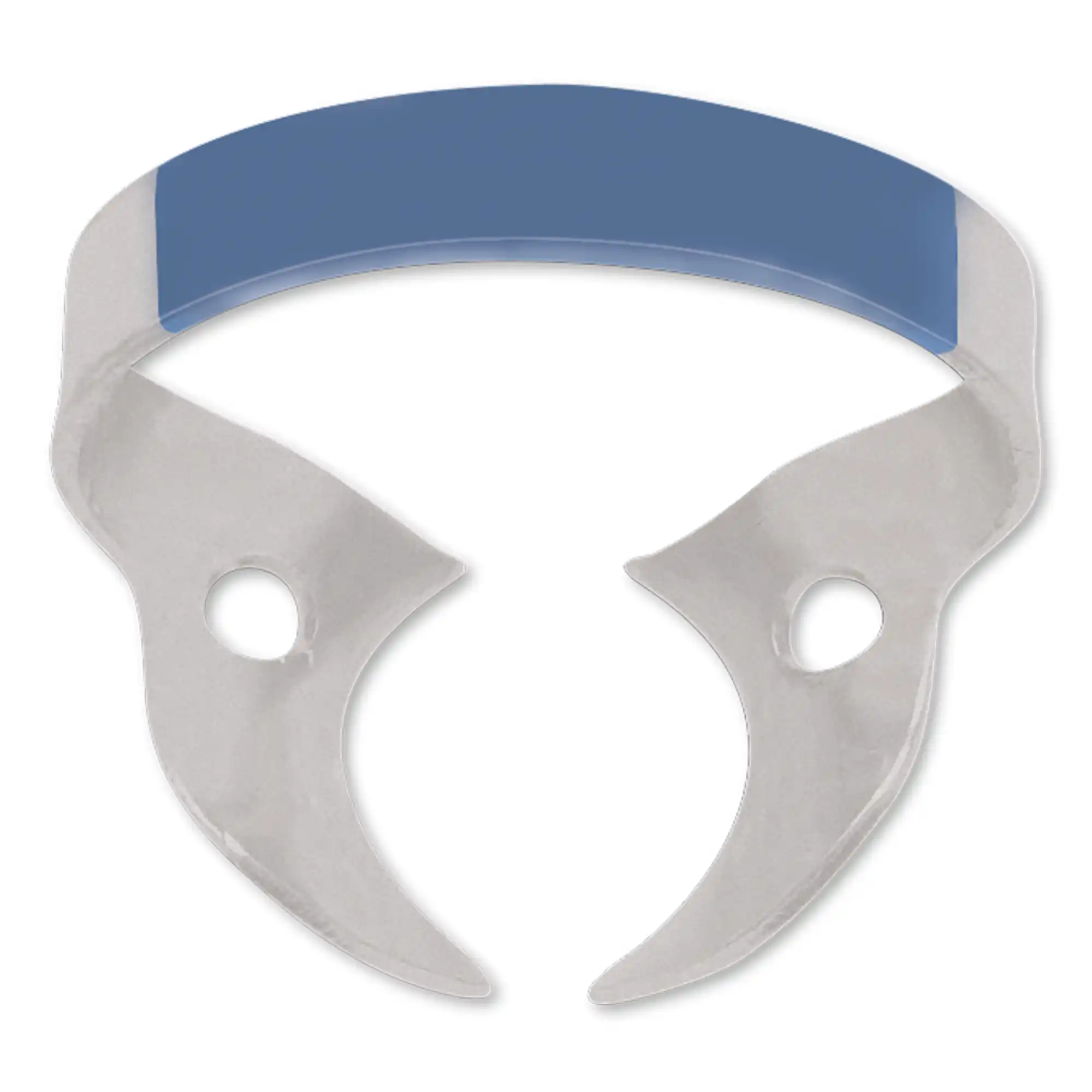 Hygenic Fiesta Color-Coded Wingless Rubber Dam Clamp #W14A, Matte Finish, Dark Blue, Large Partially Erupted Molars, 1/Pk, H02802