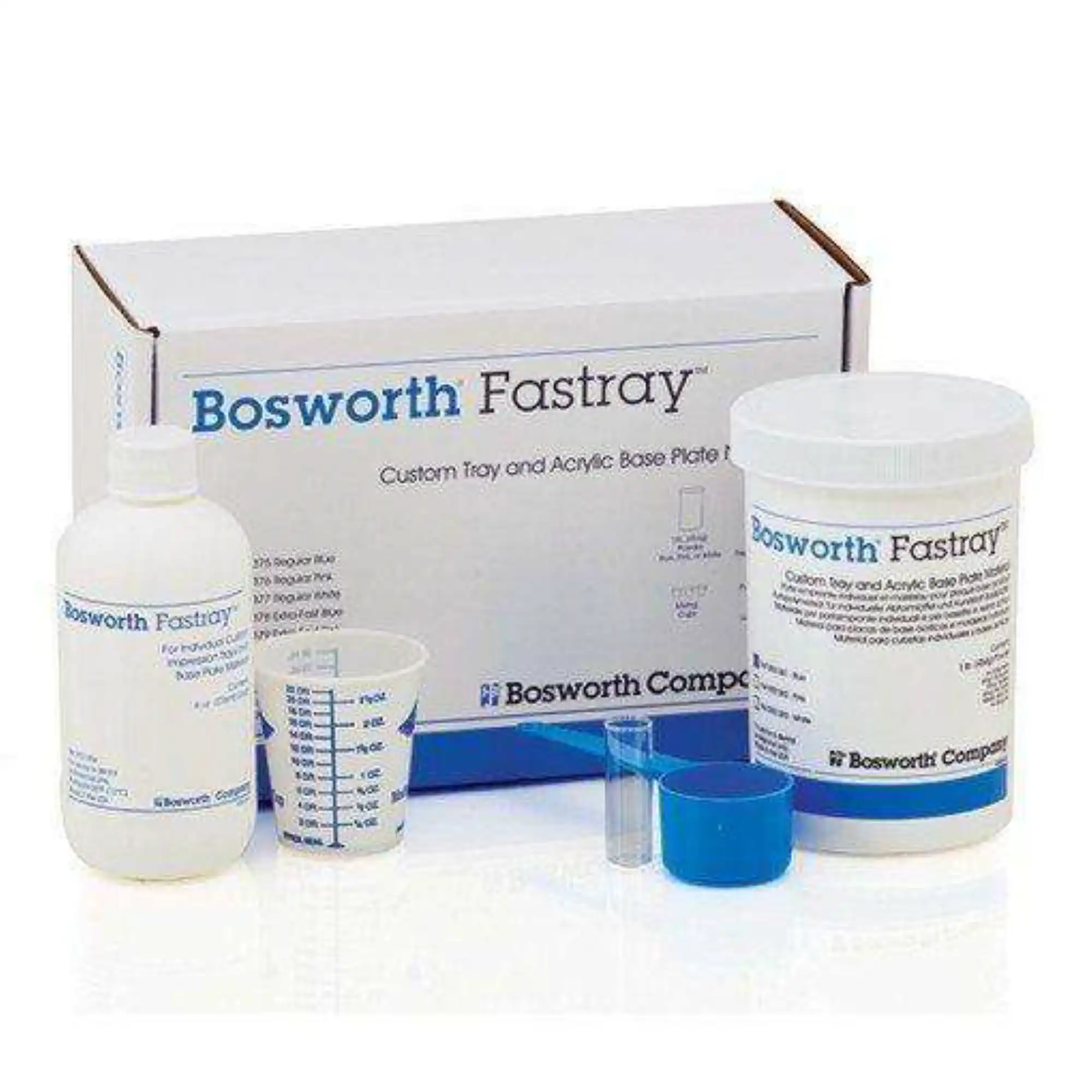 Keystone Fastray Powder & Liquid Custom Tray Acrylic Kit, Extra-Fast Set, Pink, 1 lb Powder + 8 oz Liquid, 0921379