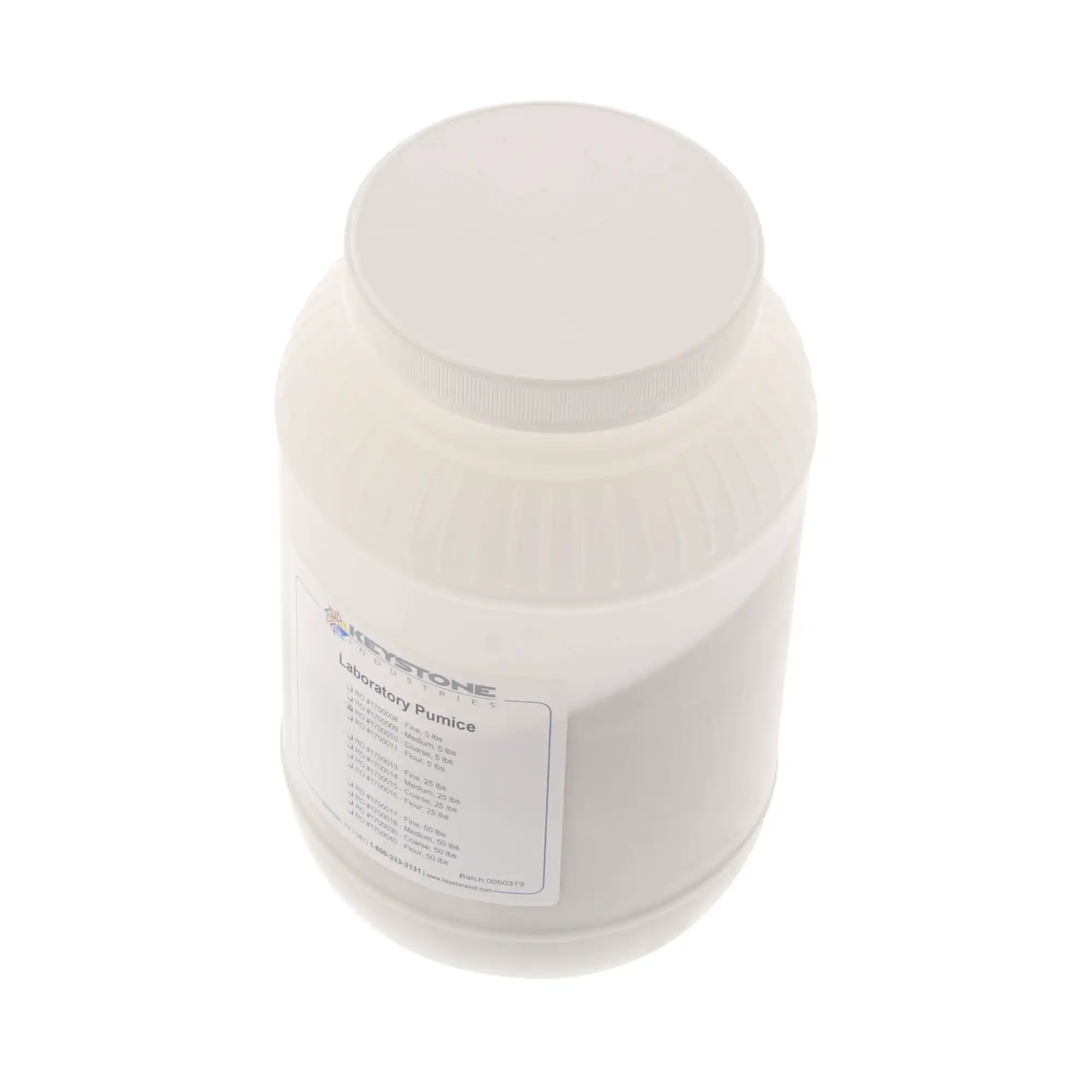Keystone Medium Pumice Powder (0-1/2), 25 lb Bottle, 1700014