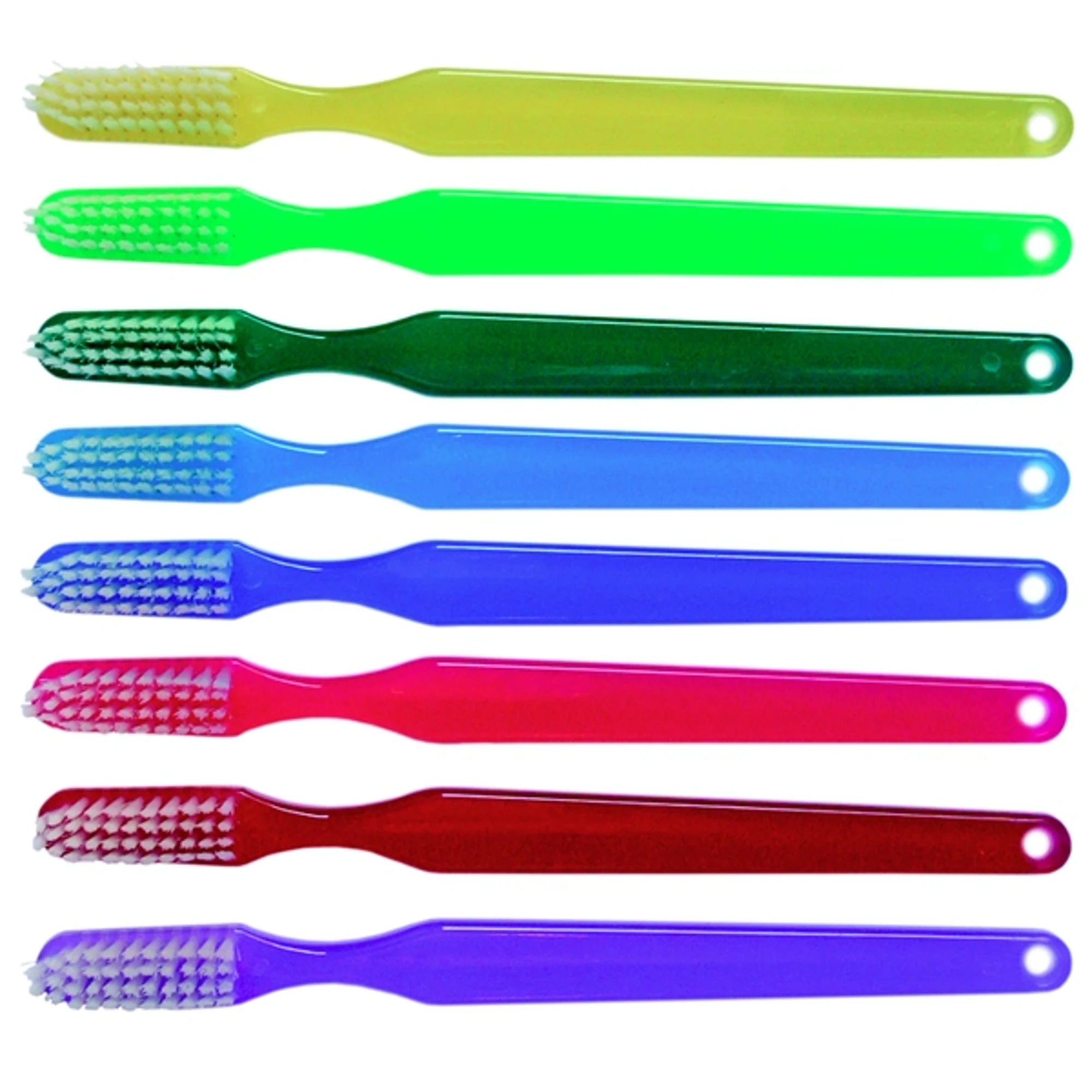 OraBrite Rainbow Toothbrush, Adult, Soft Bristles, 144/Case