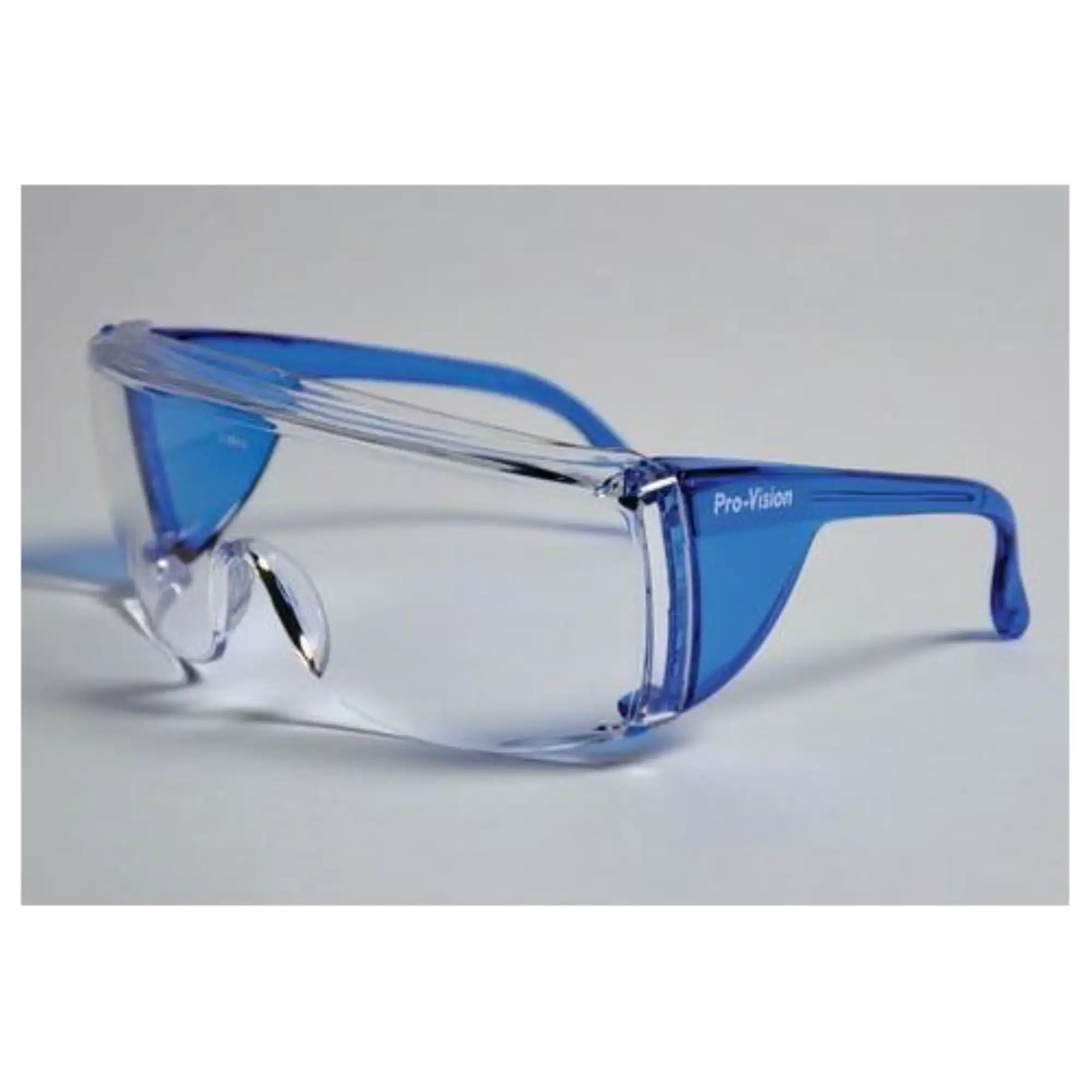 Palmero ProVision End-Fog Protective Eyewear, Blue Frame, Clear Lens, 1/Pack, 3556B