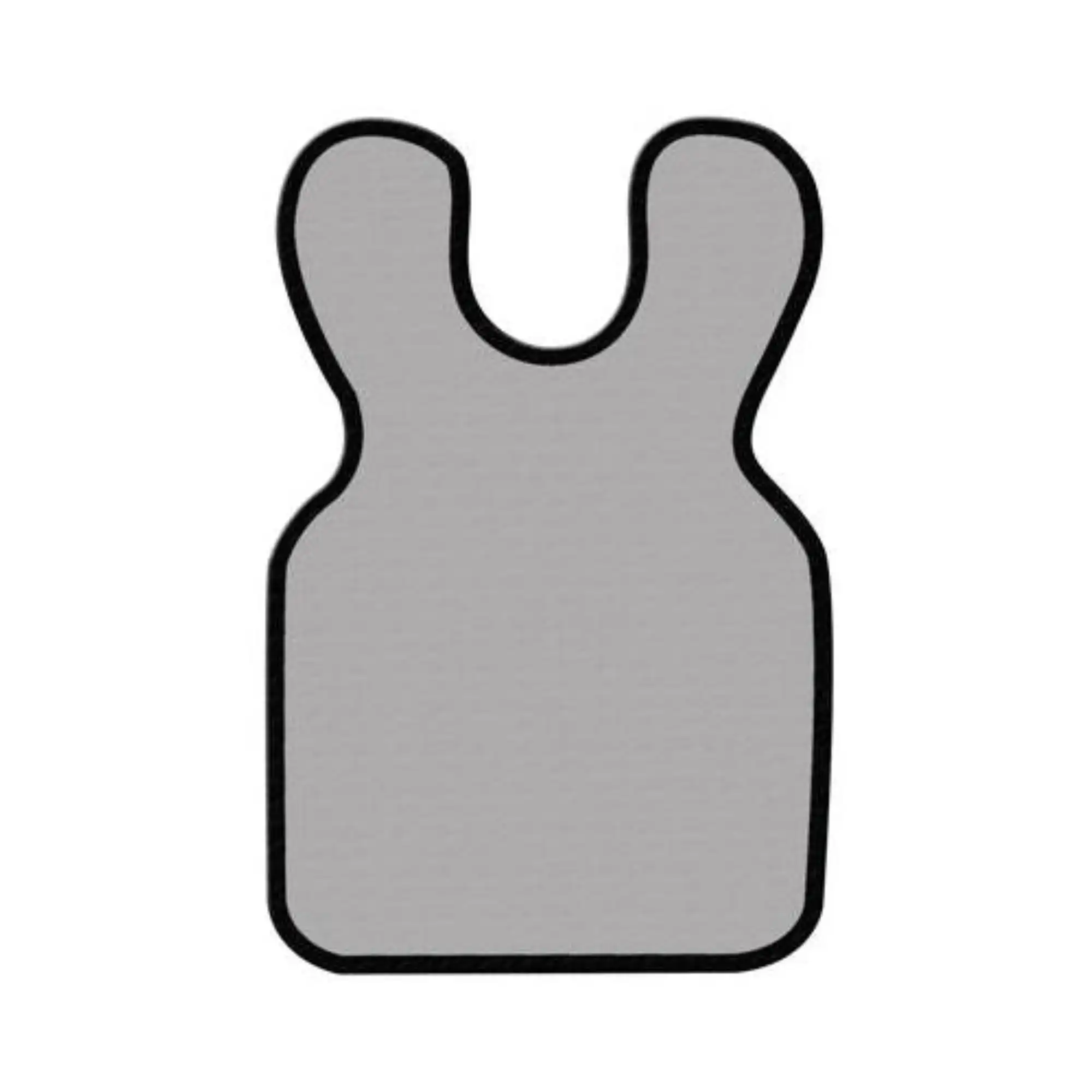 Cling Shield Adult Vinyl X-Ray Apron, No Collar, 22 1/4" x 24 1/4", 0.3 mm Lead Equivalent, Grey, 1/Pk, 20-GREY