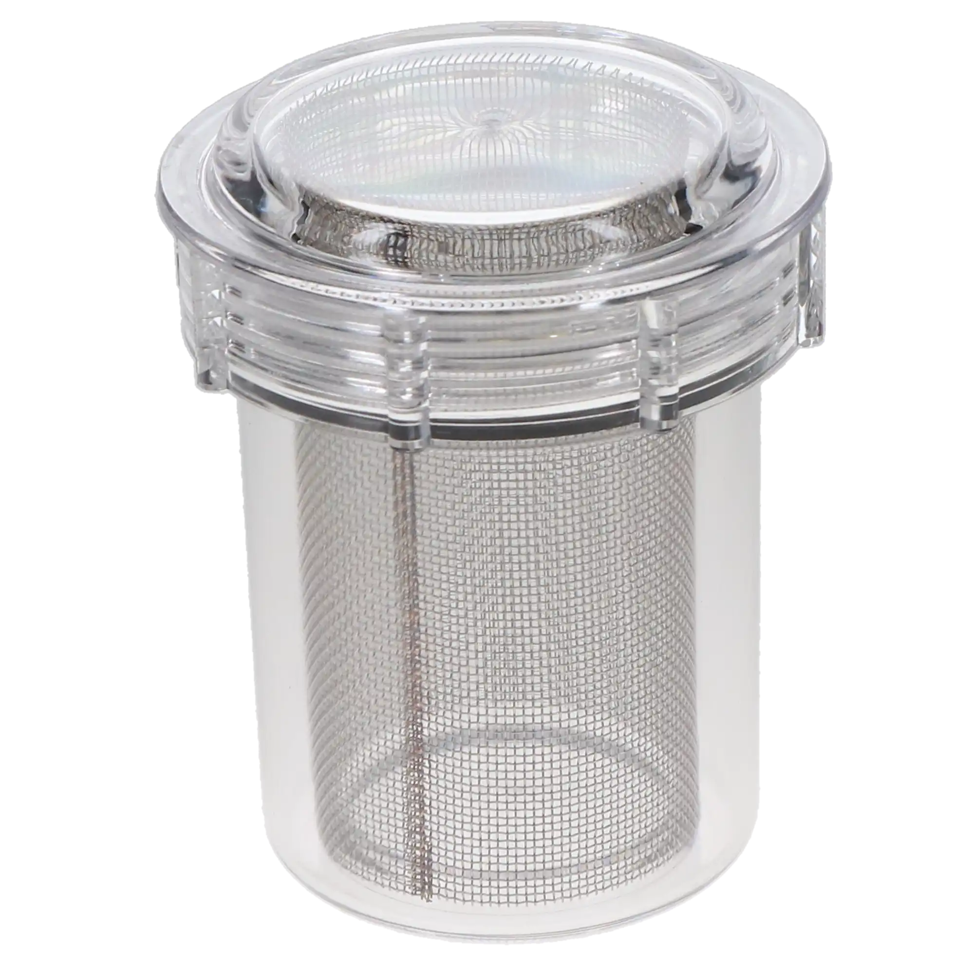 Plasdent Disposable Evacuation Canister #2300, 3-1/2"W x 4-3/8"H, Internal Threads, 8/Box, DC8-2300