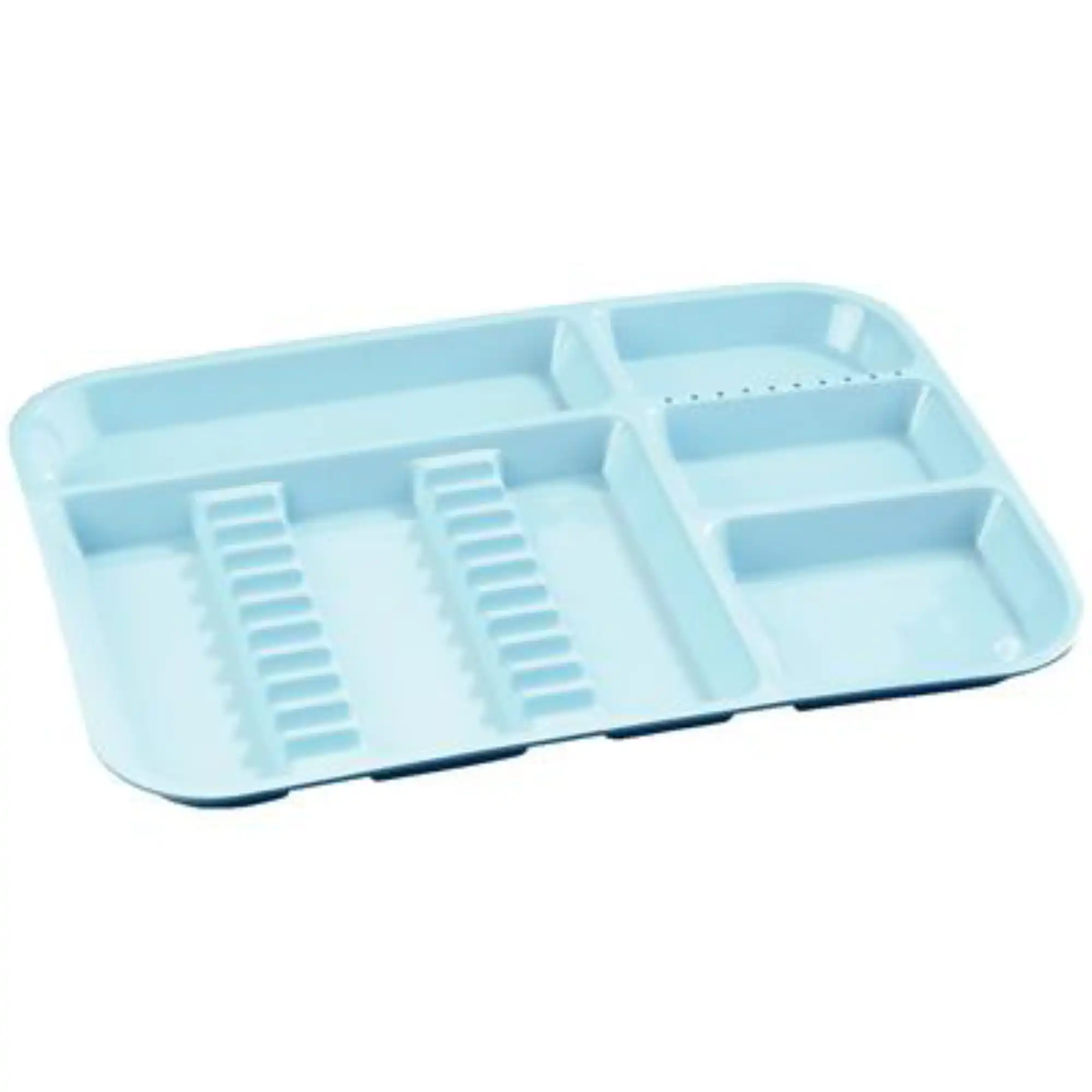 Plasdent Divided Set-Up Tray Size B, Blue, 13-1/2" x 9-5/8" x 7/8", 300BD-2