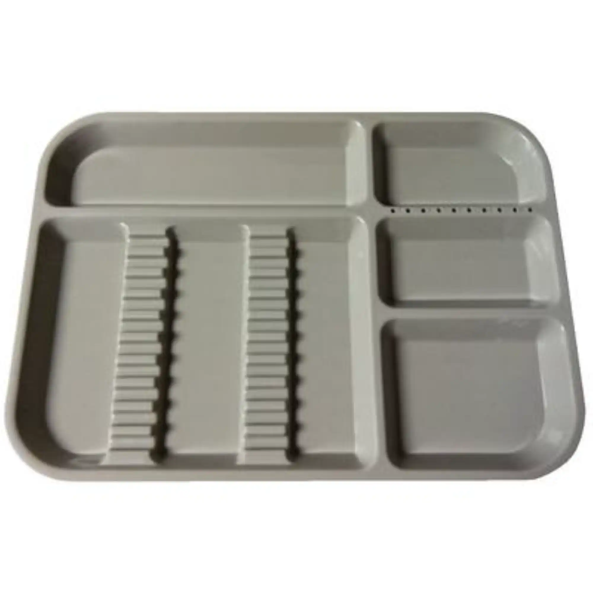 Plasdent Set-Up Tray, Divided, Size B, Gray, 13-1/2" x 9-5/8" x 7/8", 300BD-9