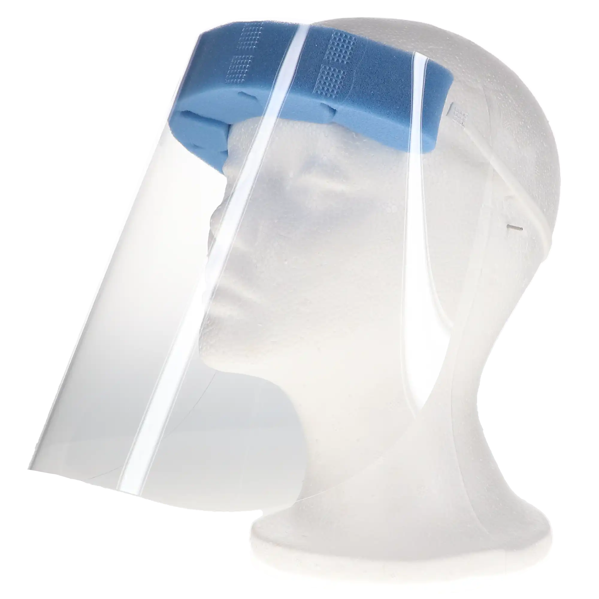 Plasdent Disposable Full Face Shields with Foam Forehead Bumper, 13"W x 7.5"L, 24/Box, Model 7005
