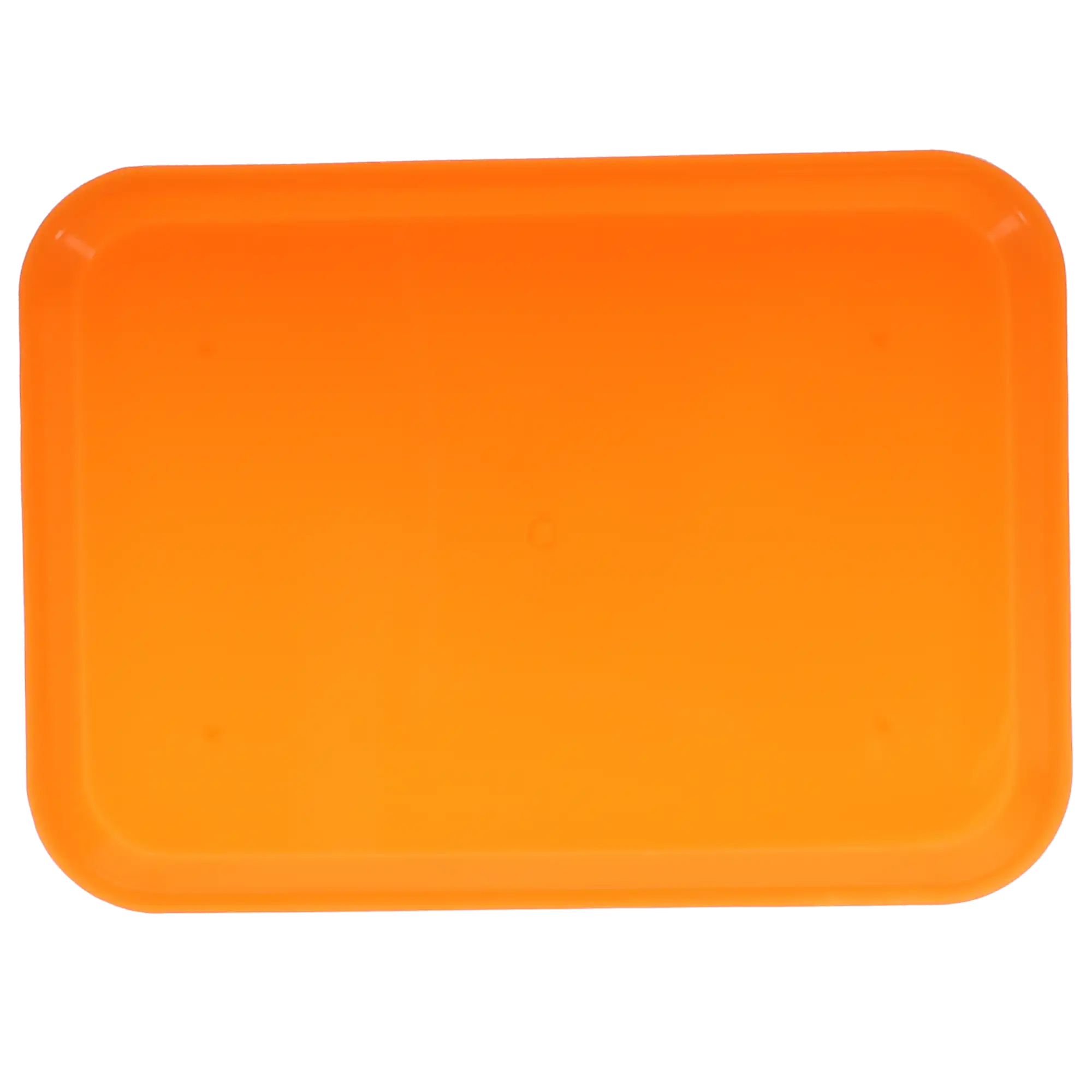 Plasdent Set-Up Plastic Flat Tray, Size B, Neon Tangerine, 13-1/2" x 9-5/8" x 7/8", 1/Pk, 300BFS-12