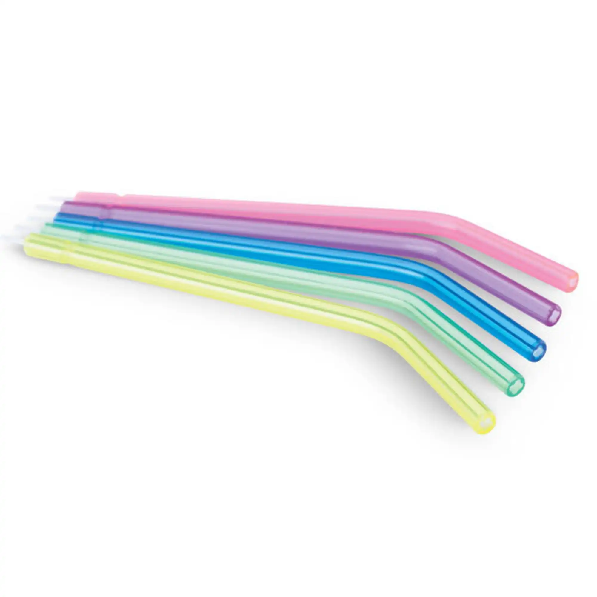 Plasdent AcuTips Disposable 3-Way Air/Water Syringe Tips, Assorted Neon Colors, 250/Bag, TST-NA