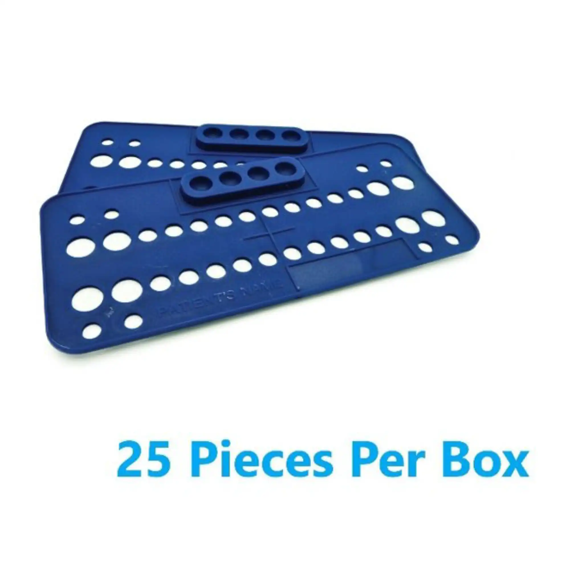 Plasdent Ortho Bracket Trays, Disposable, Dark Blue, 25/Box, BT2003-2X