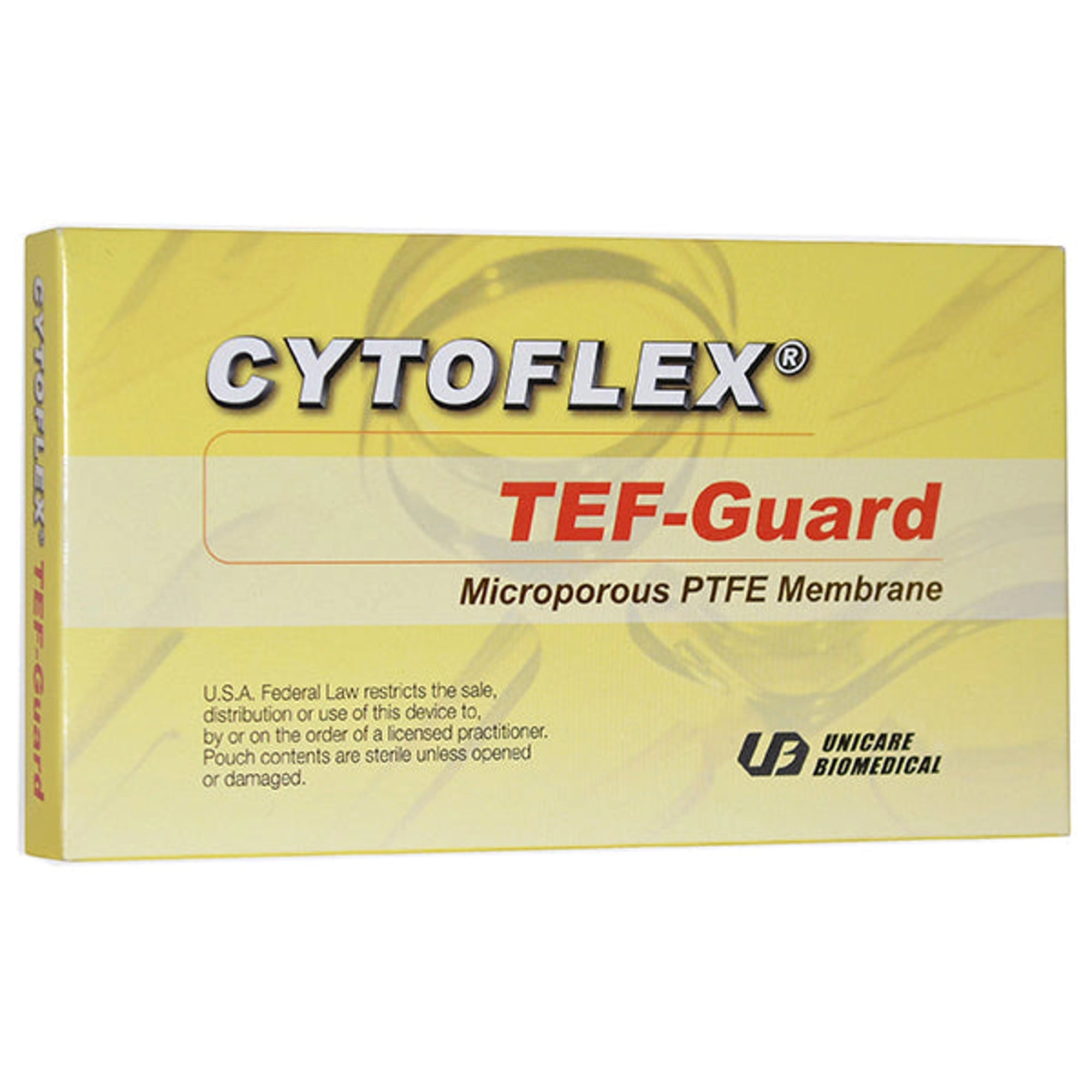 Unicare CYTOFLEX Tef-Guard ePTFE GTR Membrane, 12mm x 24mm, 5/Box, 01KT8932DCXPAB0X2981YRFVV4