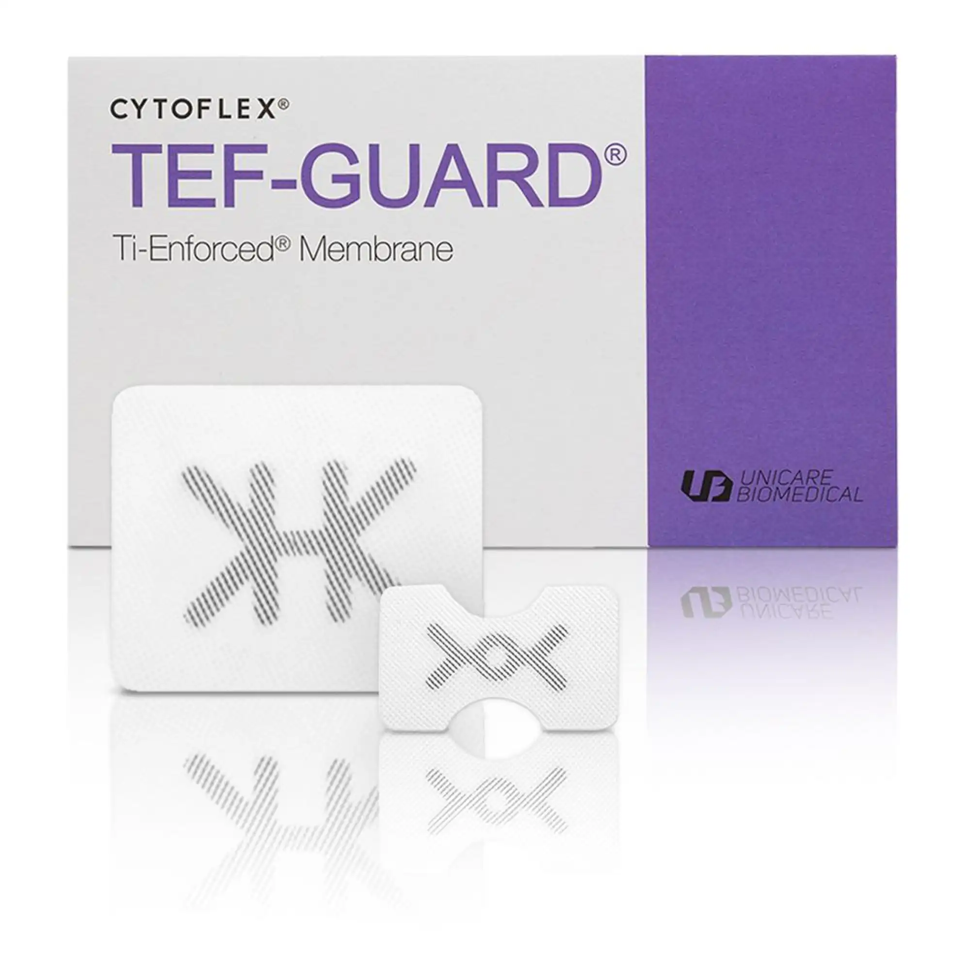 Cytoflex Ti-Enforced TefGuard Membrane, Anterior Narrow, 11 x 21mm, Titanium Reinforced ePTFE, Non-Resorbable