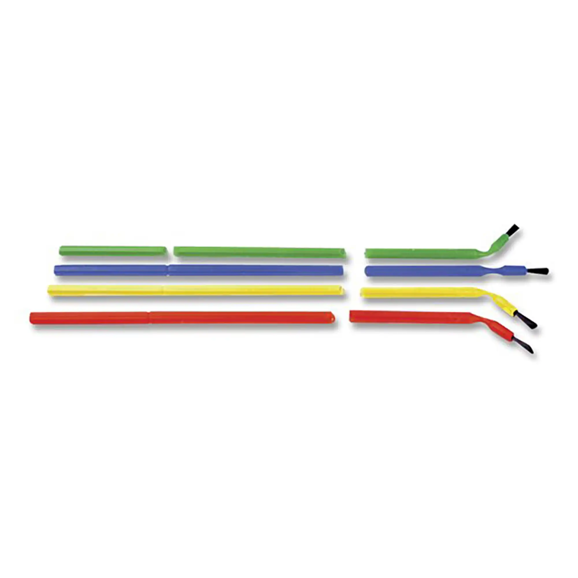 Vista Apex Bendable Brush Applicators, Combo Pack, Half Regular (Black Bristle)/Half Fine (White Bristle), 144/Pk, 204005