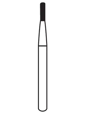 Alpen® Carbide Bur FGSS Straight Fissure Amalgam Prep, #245, 0.8 mm, 10/Pk, R300245