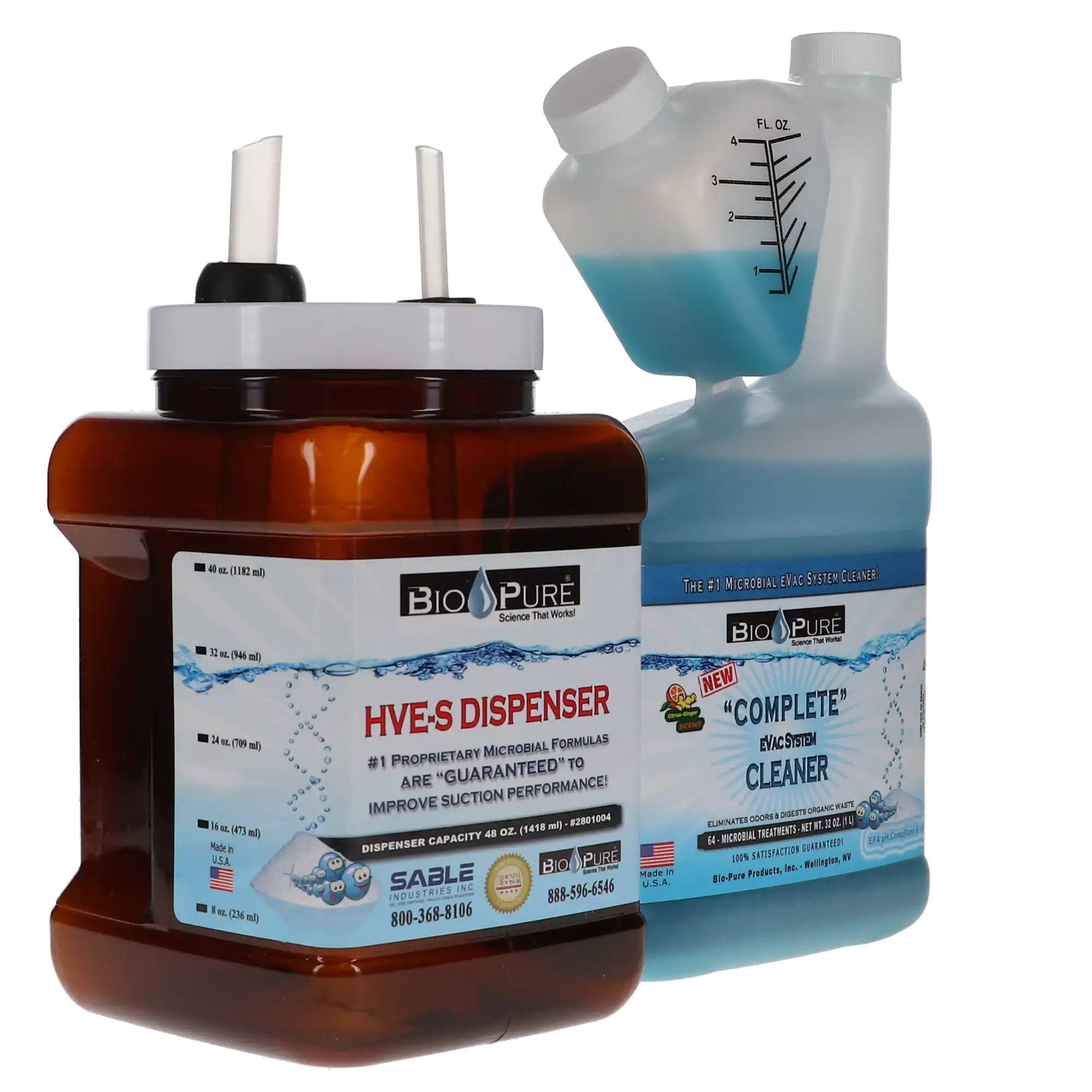 Bio-Pure Liquid eVac Cleaner Starter Kit, 32 oz, 2801405