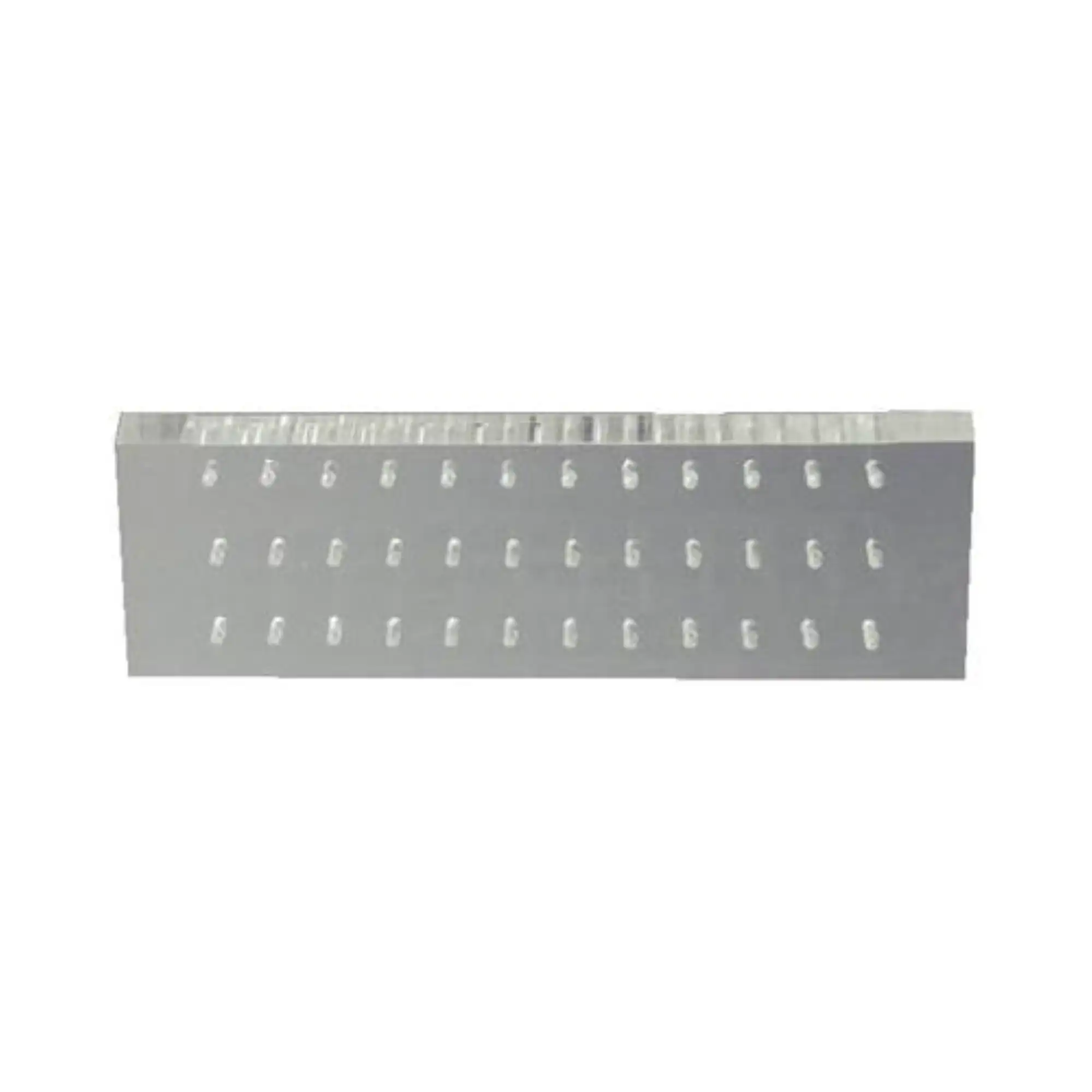 Palmero 36-Hole Latch-Type Bur Block, Clear Plexiglass, Non-Autoclavable, 5" x 2" x 0.5"