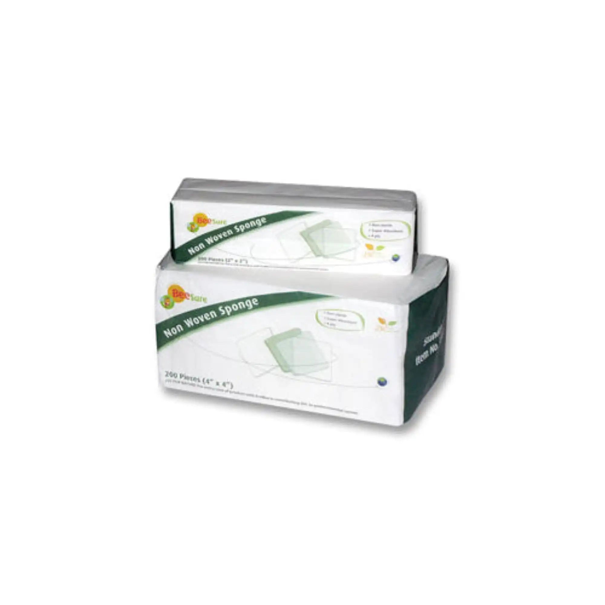 BeeSure Non-Woven Sponge, 2" x 2", 4-Ply, Non-Sterile, Rayon/Polyester Blend, 5000/Case, BE1322