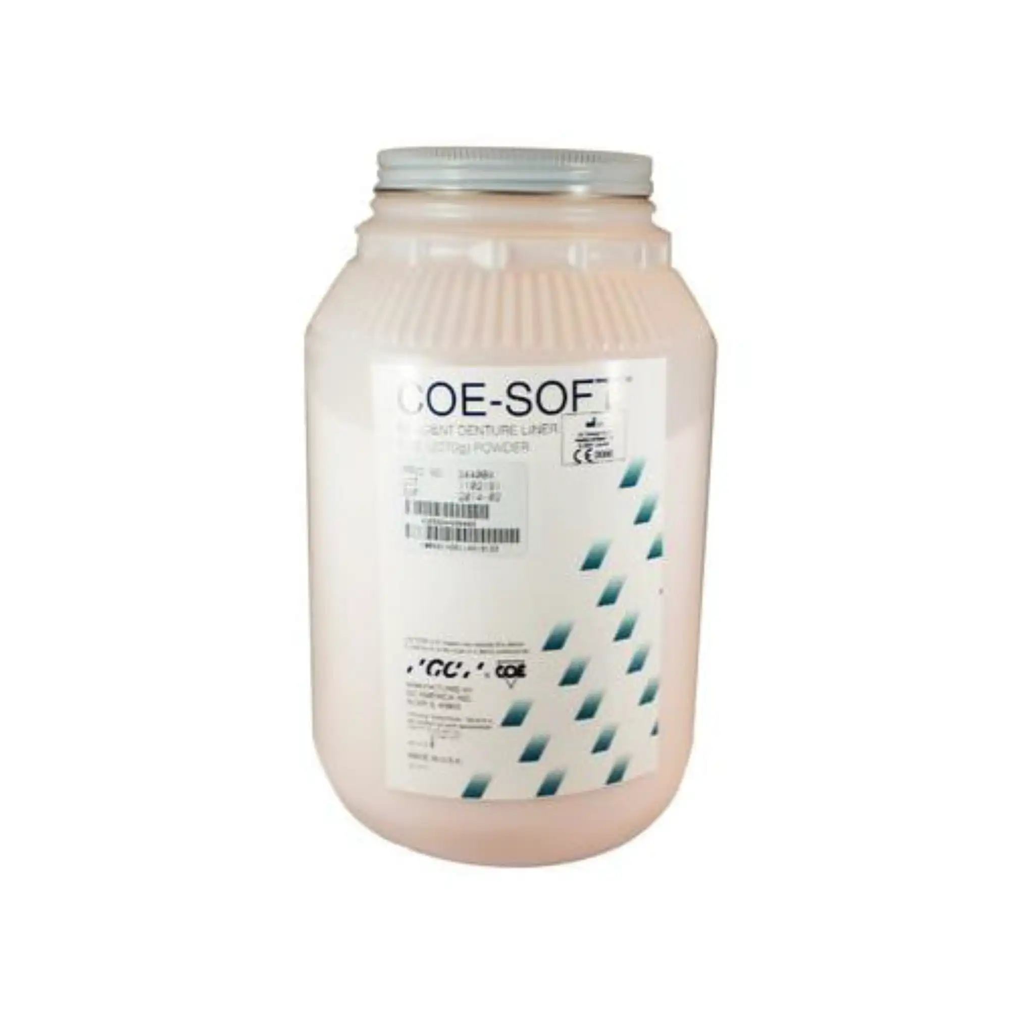 Coe-Soft Resilient Denture Reline Material, Self-Cure, Powder Refill, 5 lb Jar, Pink, 344004