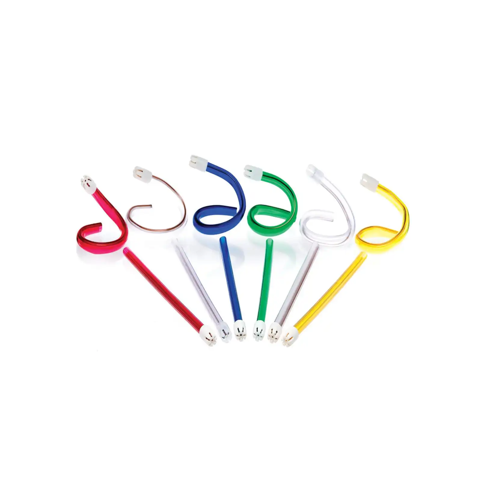 Flexo Disposable Plastic Saliva Ejectors, Fixed Tips, Rainbow Assorted Colors, 1000/Pk, 1662213