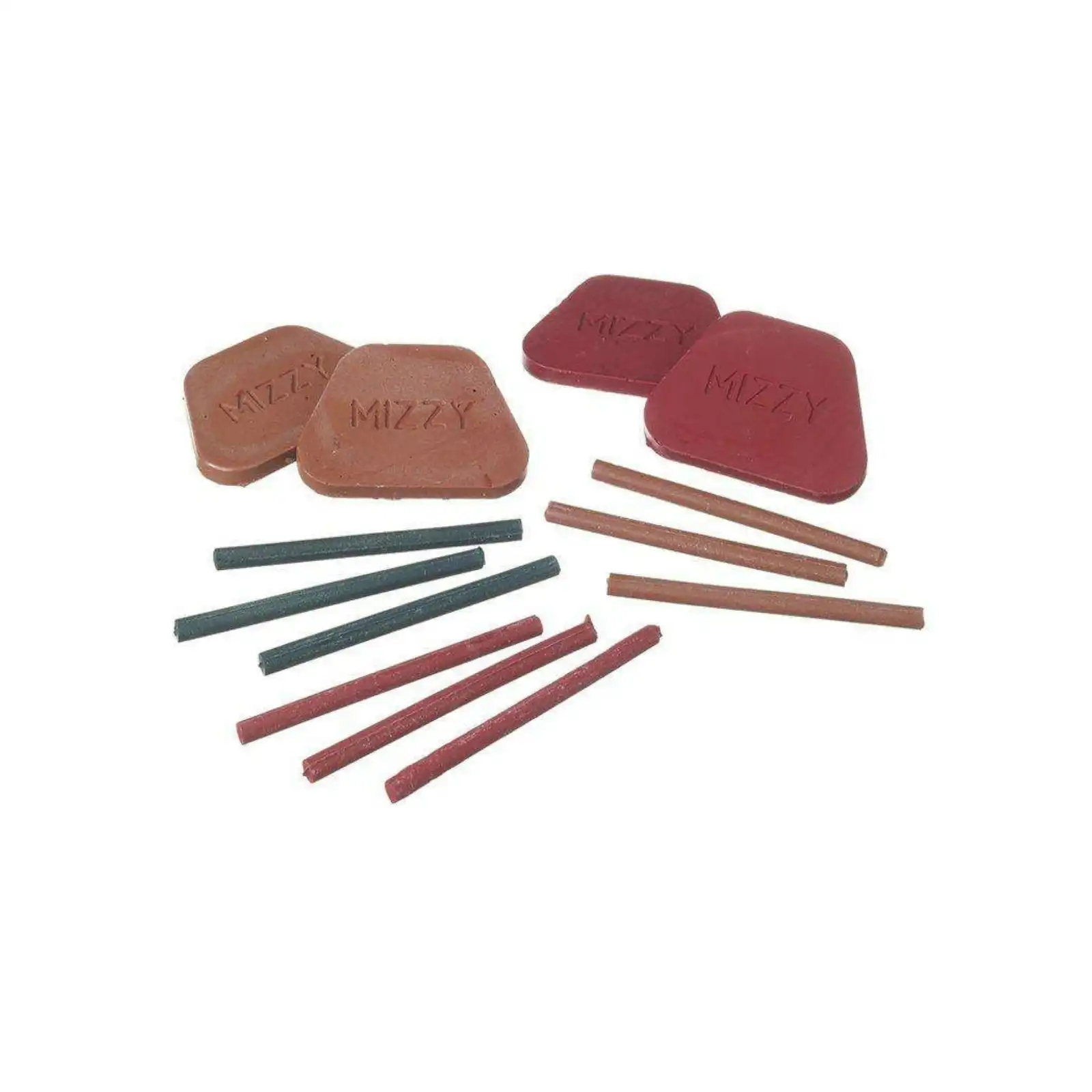 Mizzy Impression Compound Cakes, Brown, Medium Heat, 8 oz, 8/Box, 6060600