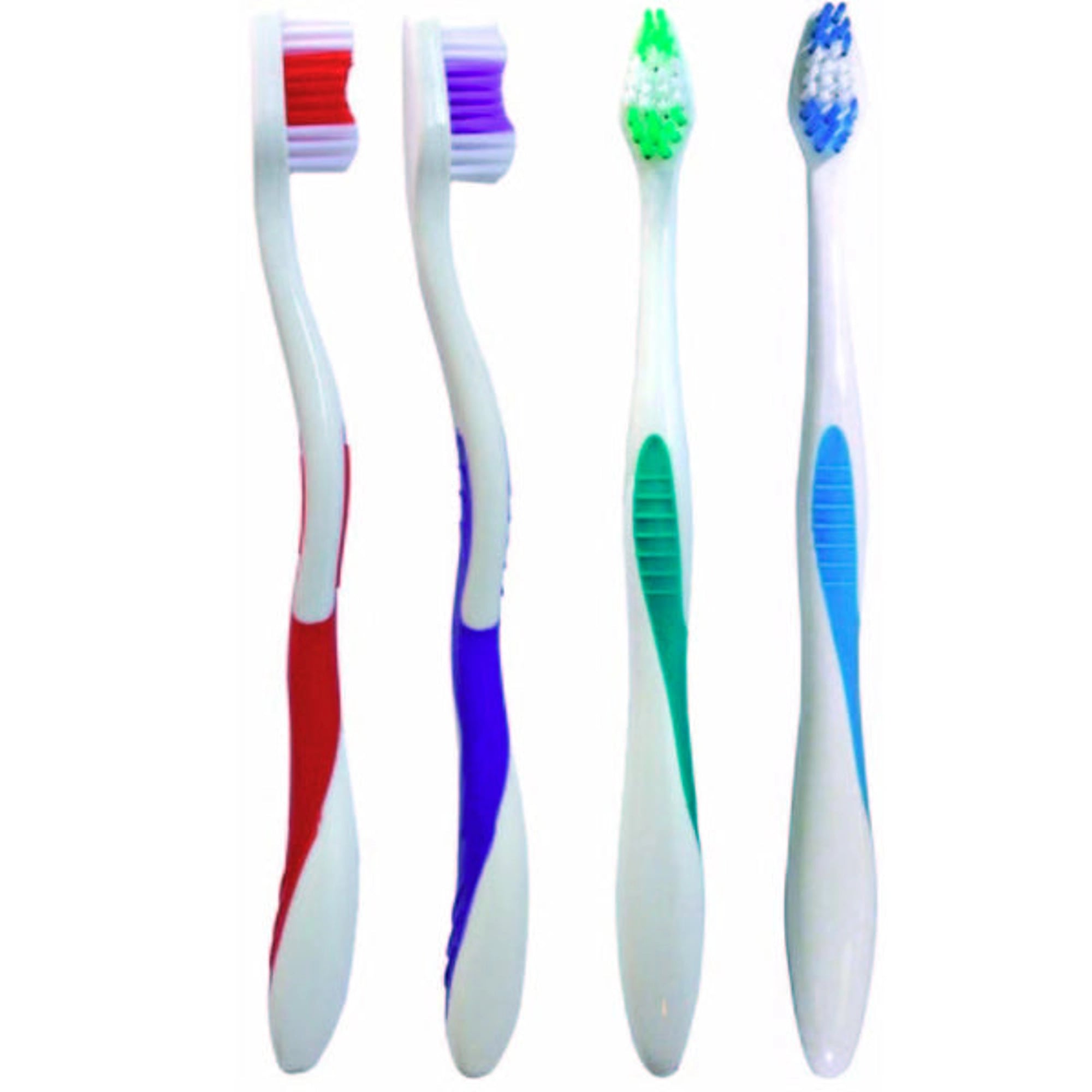 OraBrite Adult Compact Head Twist Toothbrush, Extra Soft, 28 Tuft, 72/Case
