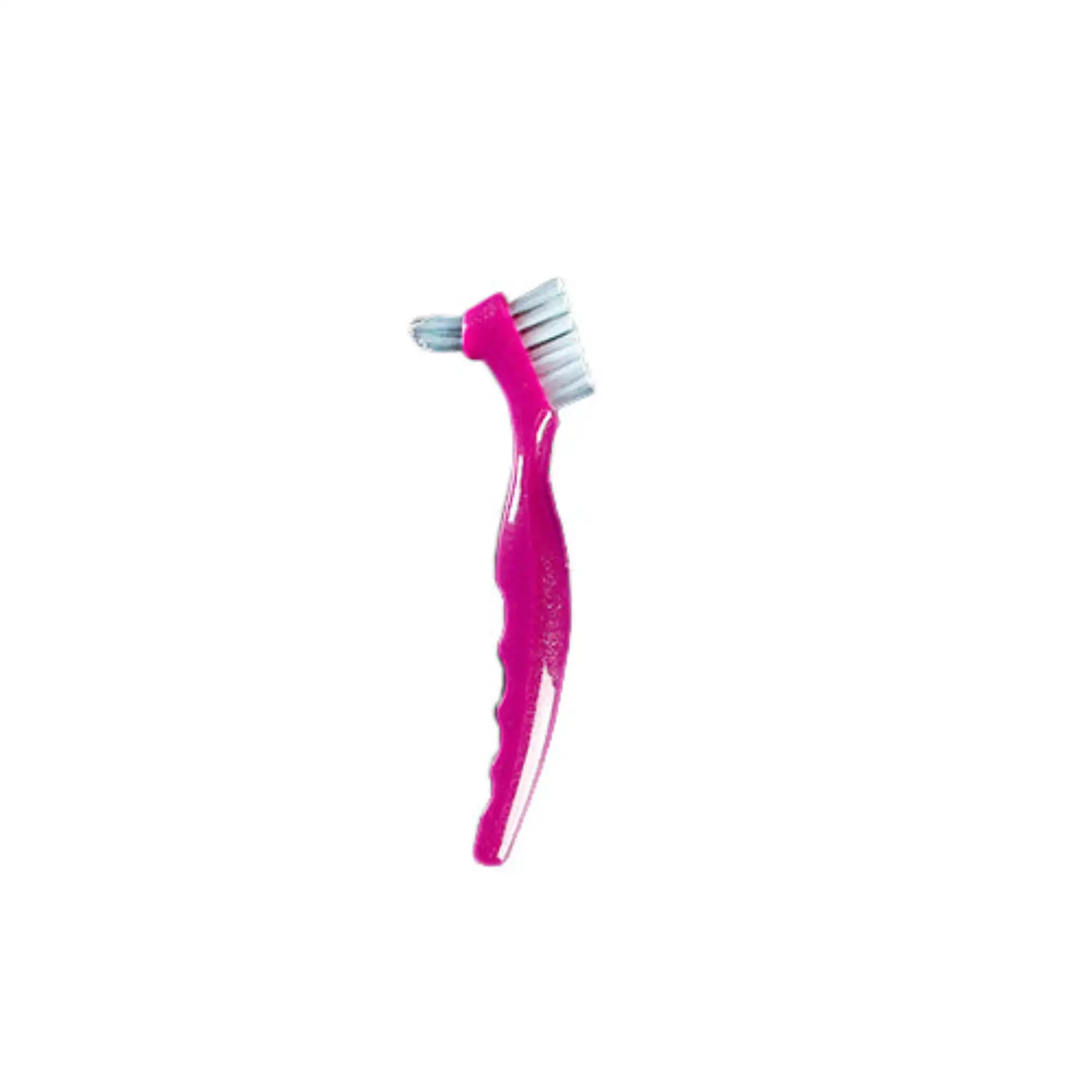 CareBrush Magenta Angled Standard Denture Brushes with Ergonomic Handle, 12/Pack, 20040-6