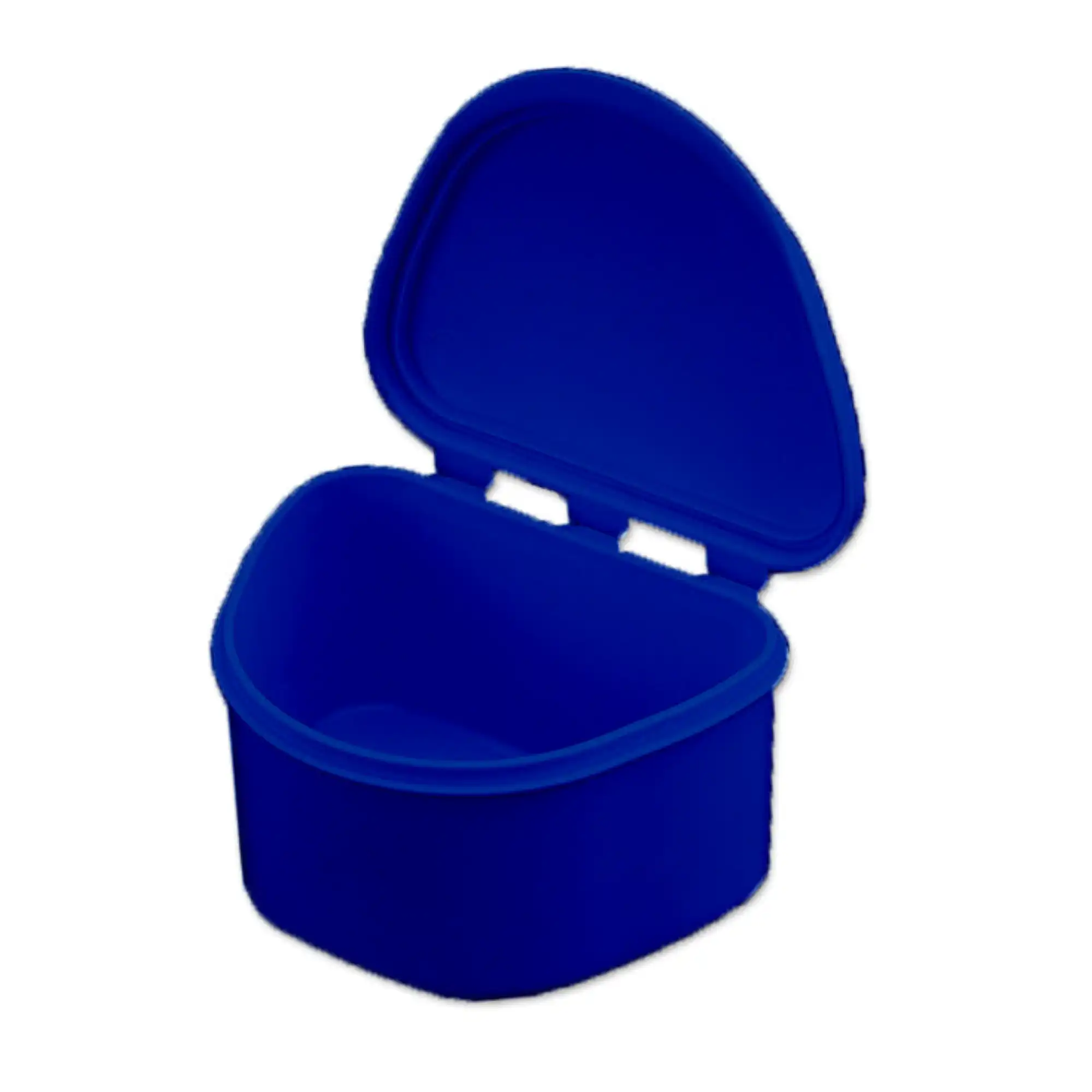 Plasdent Chroma Denture Box, Dark Blue, Plastic with Hinged Snap-Lock Lid, 4"W x 3"L x 2"H, 12/Box, 200BTH-2X