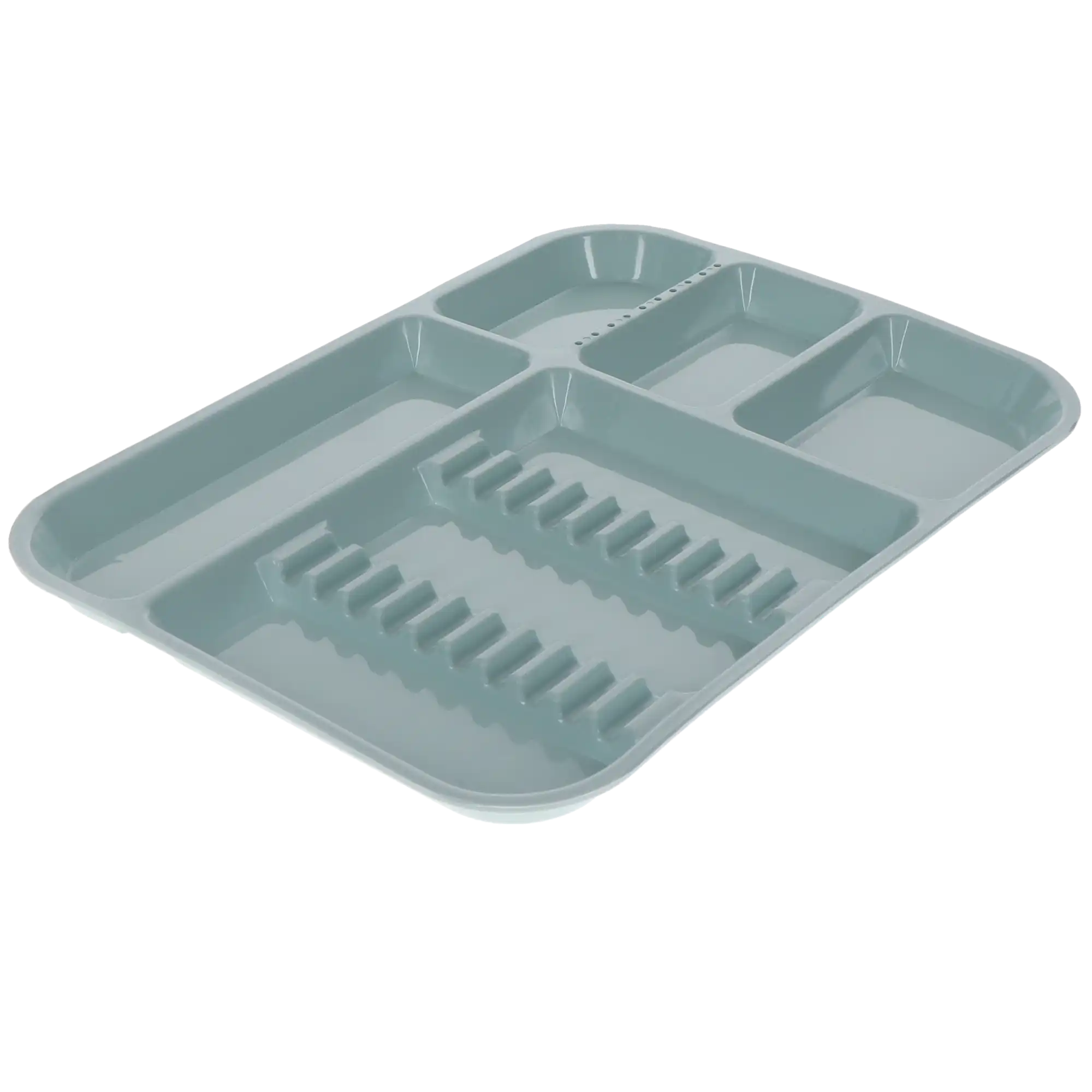 Plasdent Plastic Set-Up Tray, Divided, Size B (Ritter), 13-1/2" x 9-5/8" x 7/8", Pastel Sea Green, 1/Pk, 300BDS-4PS