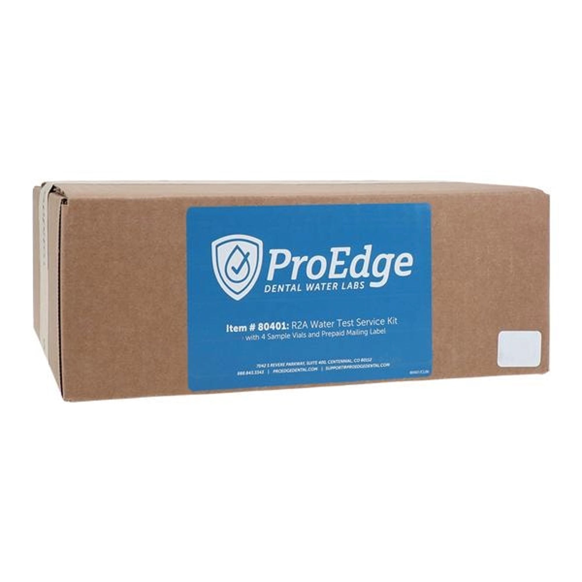 ProEdge R2A Mail-In Waterline Test Kit, 4 Vials with Mailing Label, 80401