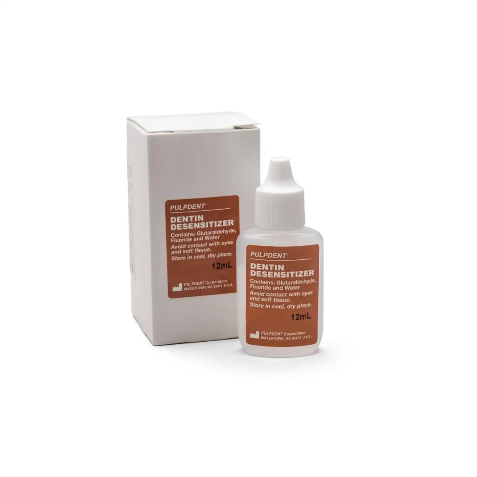 Pulpdent Dentin Desensitizer, 5% Glutaraldehyde with Fluoride, 12 mL Bottle, DES