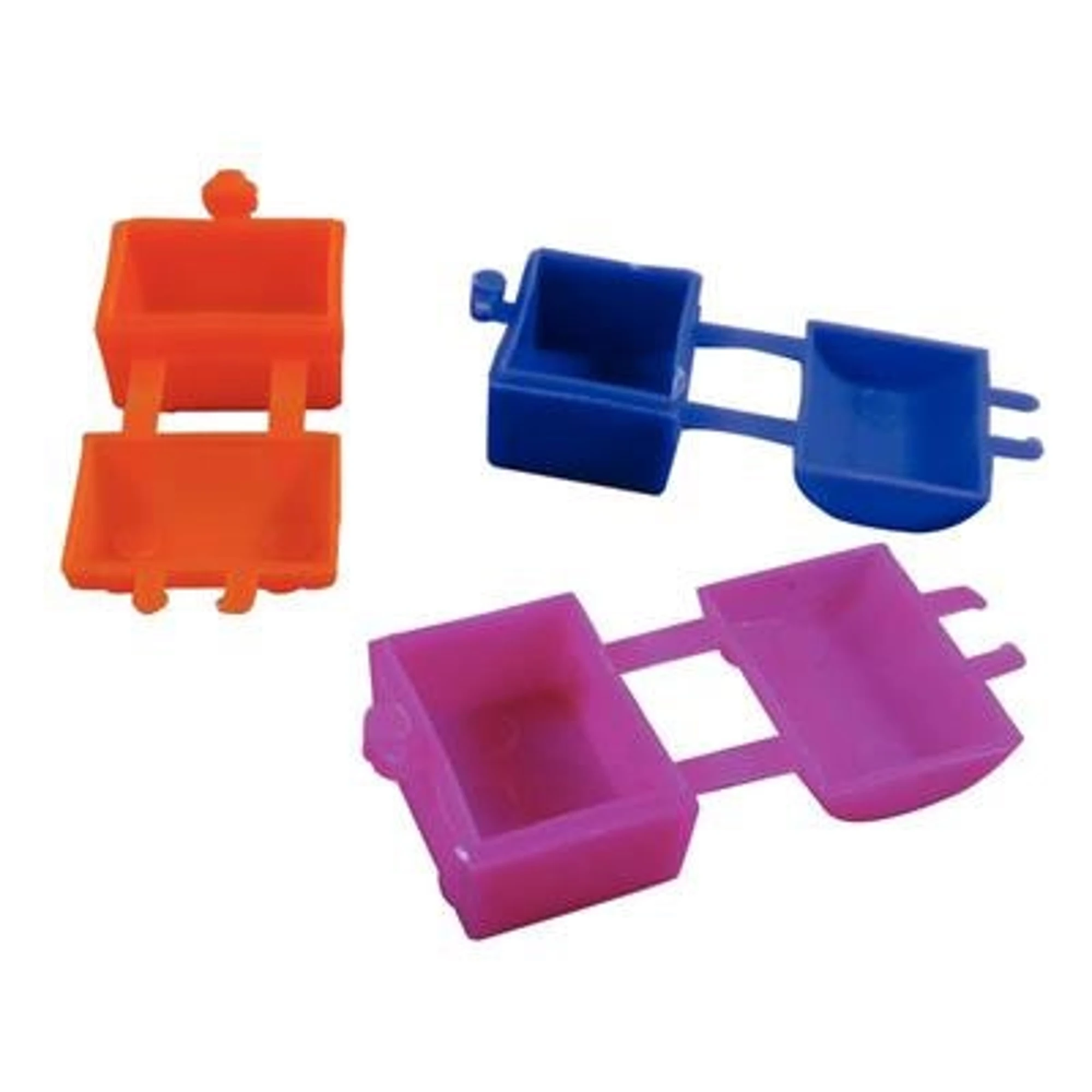 Temrex Tooth Saver Treasure Chests, Assorted Colors, Small Plastic, 144/Pk