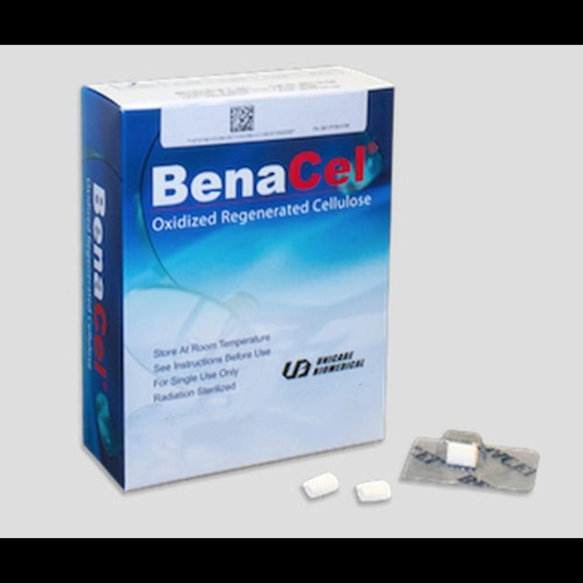 Unicare BenaCel Hemostatic Gauze, Oxidized Cellulose Dental Dressing, 15mm x 15mm, 12/Pk