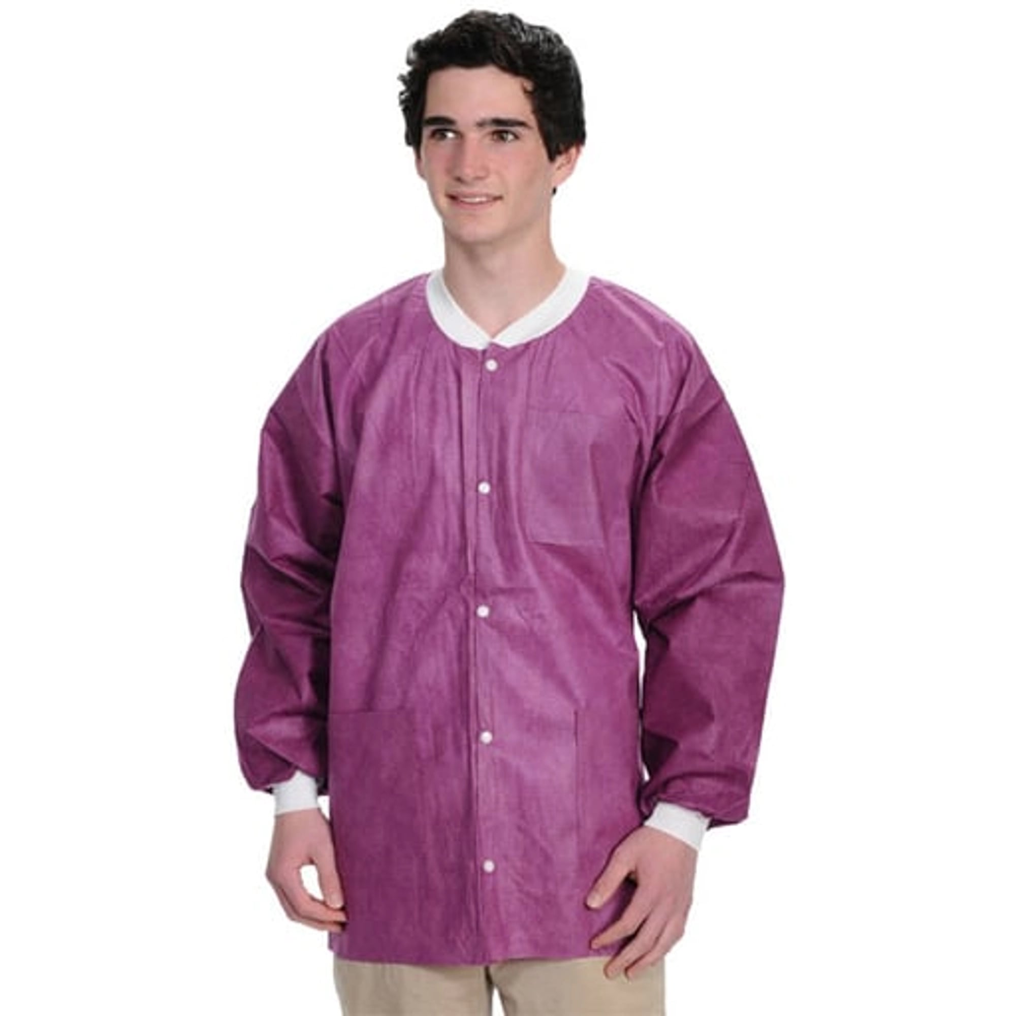 ValuMax Extra-Safe Hip-Length Lab Jacket, AAMI Level 3, Cranberry, Medium, 10/Pack, 3630CYM
