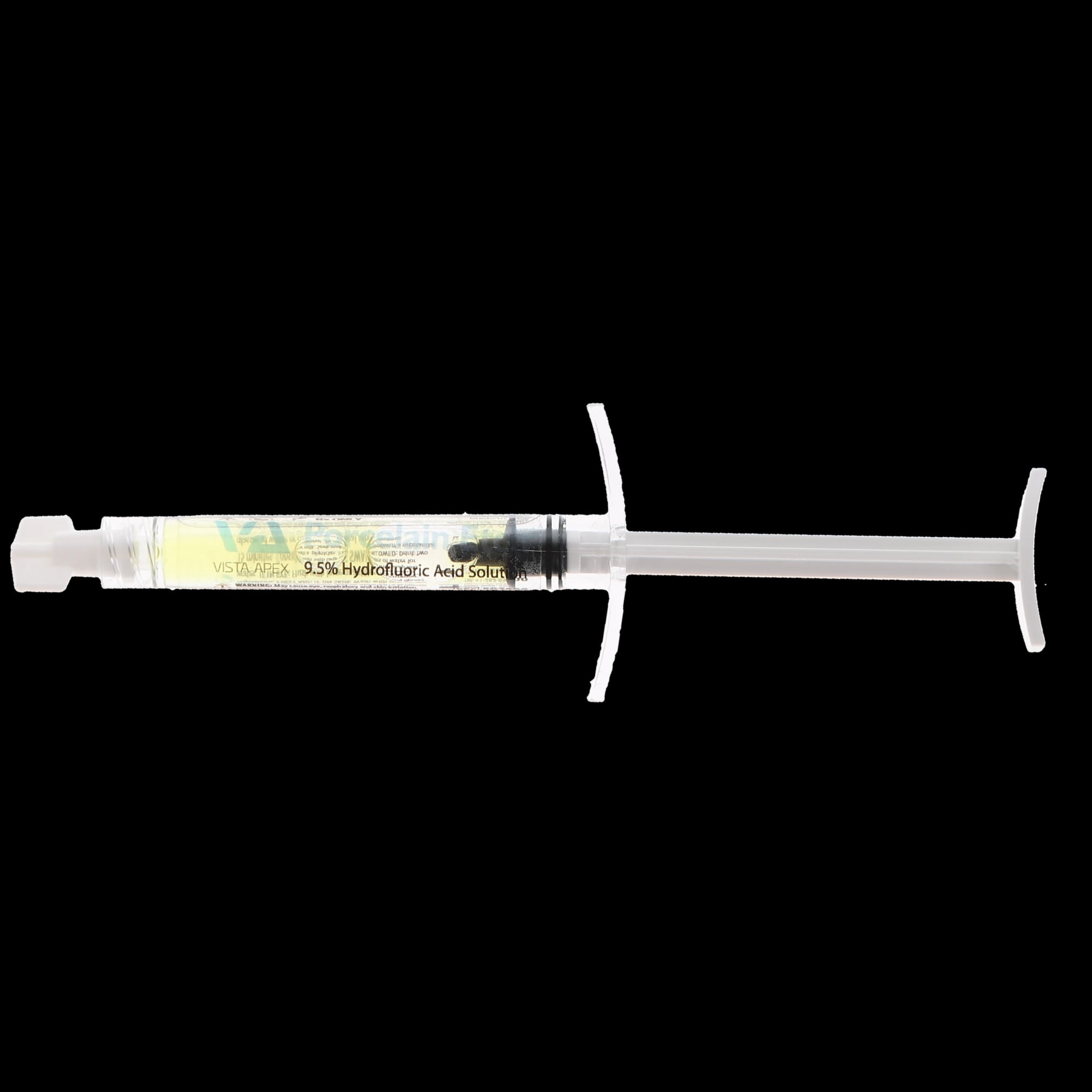 Vista Apex Porcelain Etch Etching Gel, 9.5% Hydrofluoric Acid, Syringe Refill Kit, 1.2 mL, High Viscosity, Light Yellow, 4/Pk, 502510